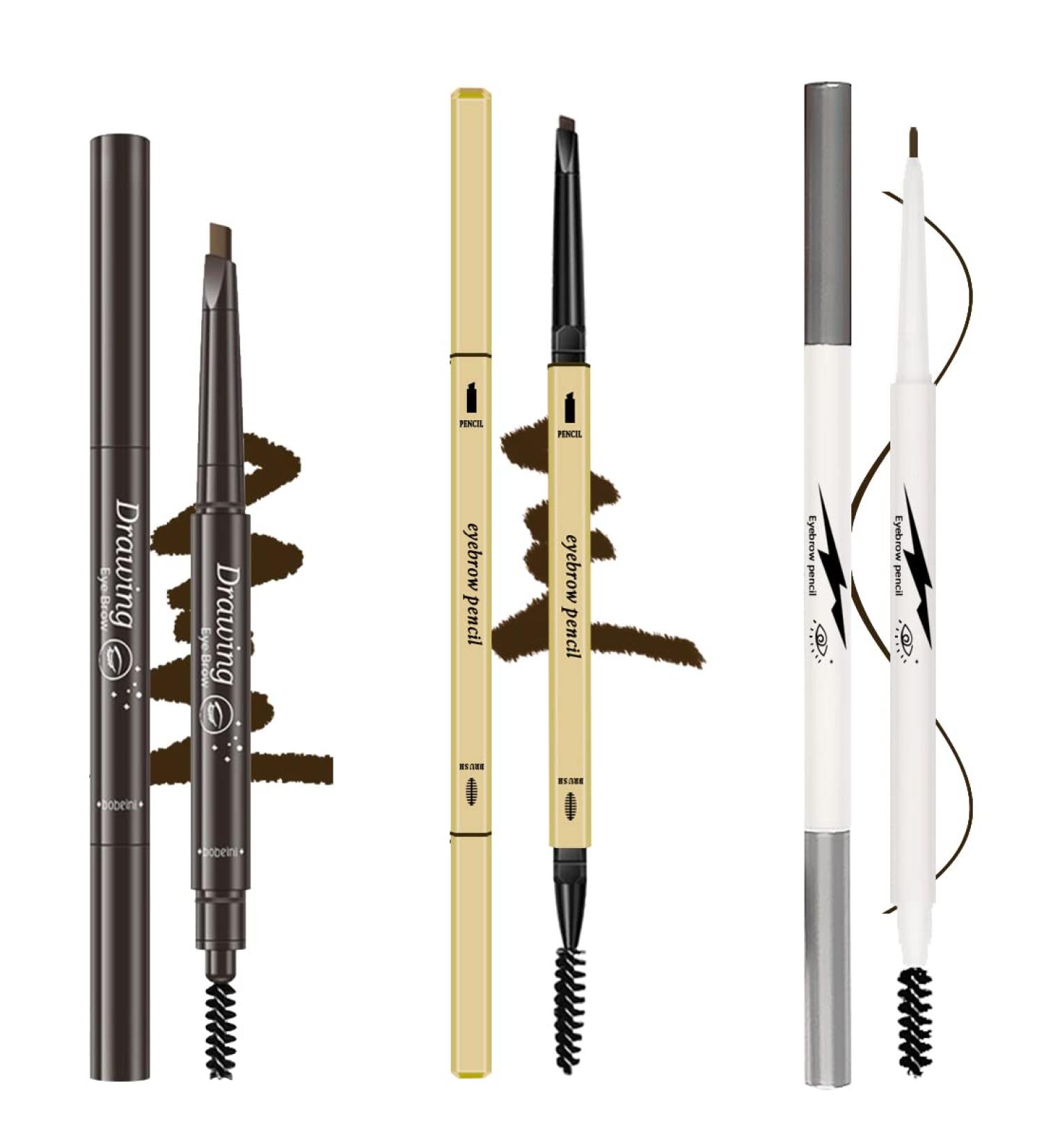 3-in-1 Dark Brown Eyebrow Pencil Set for Natural, Long-Lasting Brows - 0407067 - Buy Online on GoSupps.com