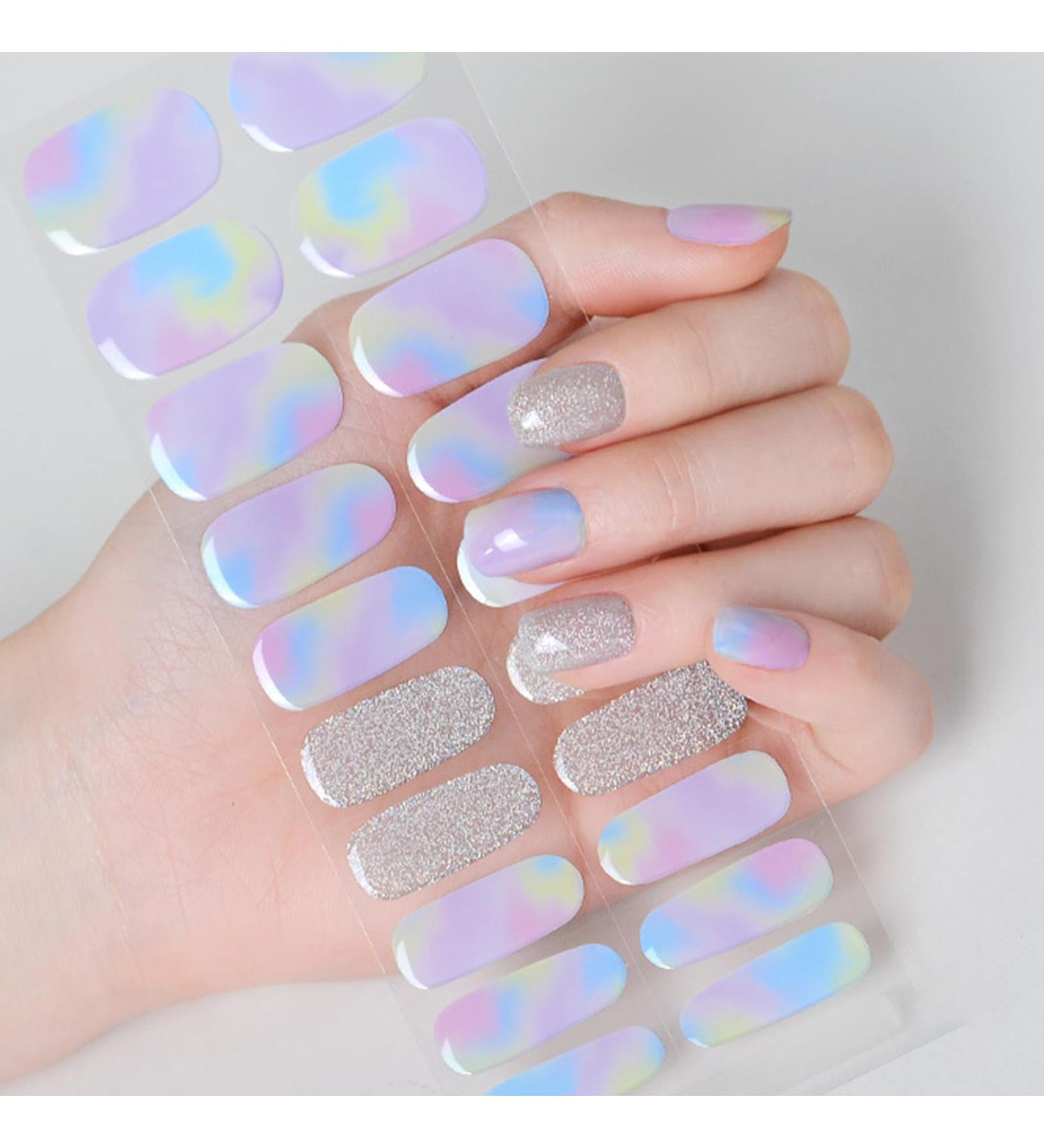  BoloShine Boloshine 20-Pack Soft Self-Adhesive Semi-Cured Gel Nail Stickers Durable Professional-Quality UV Stickers - Buy Online on GoSupps.com