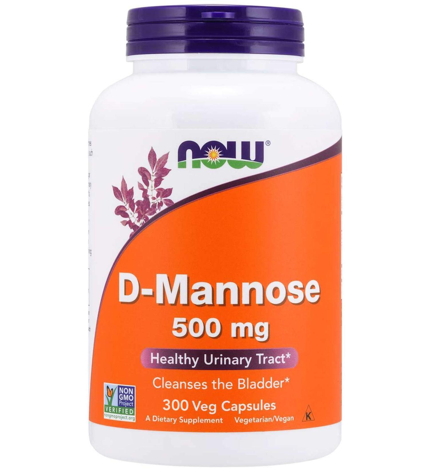 D-Mannose 500mg 300 Capsules - Vegan & Non-GMO | Pure and Potent - Buy Online on GoSupps.com
