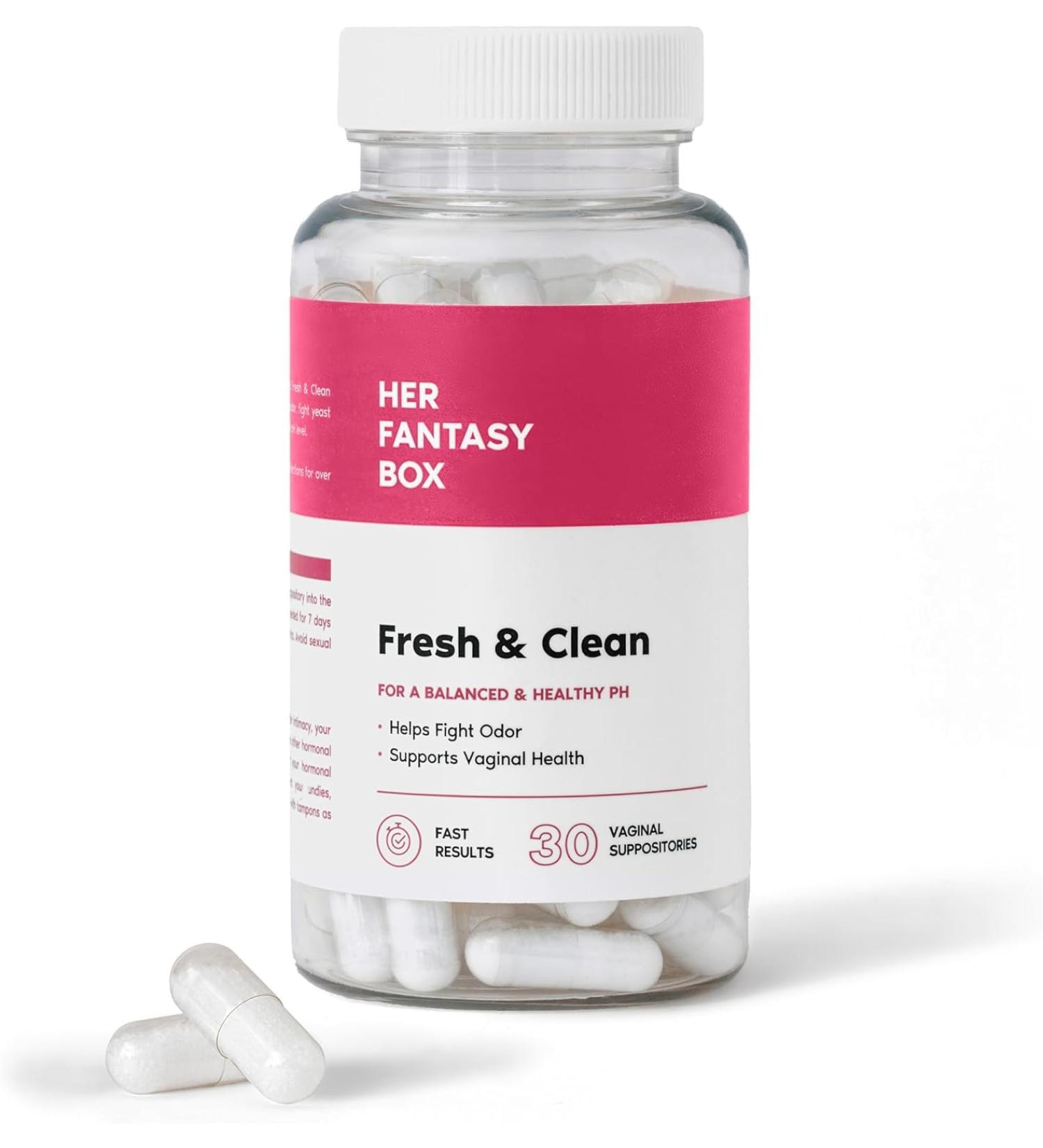 HerrFantasy Box | Fresh & Clean pH Restore Vaginal Suppositories - Natural Vaginal Health Support for Women | Shop Internationally - Buy Online on GoSupps.com
