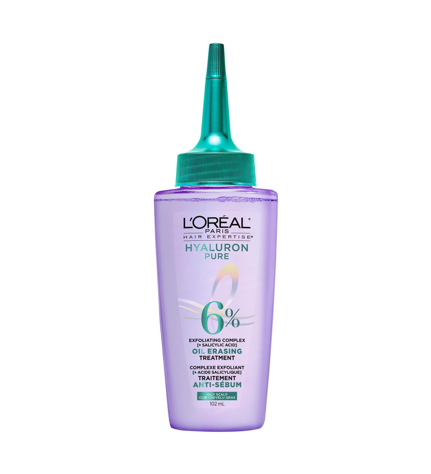 L'Or al Paris Hair Expertise Hyaluron Pure Oil Erasing Scalp Serum with Salicylic Acid for Oily Roots and Dehydrated Lengths 102ml - Buy Online on GoSupps.com