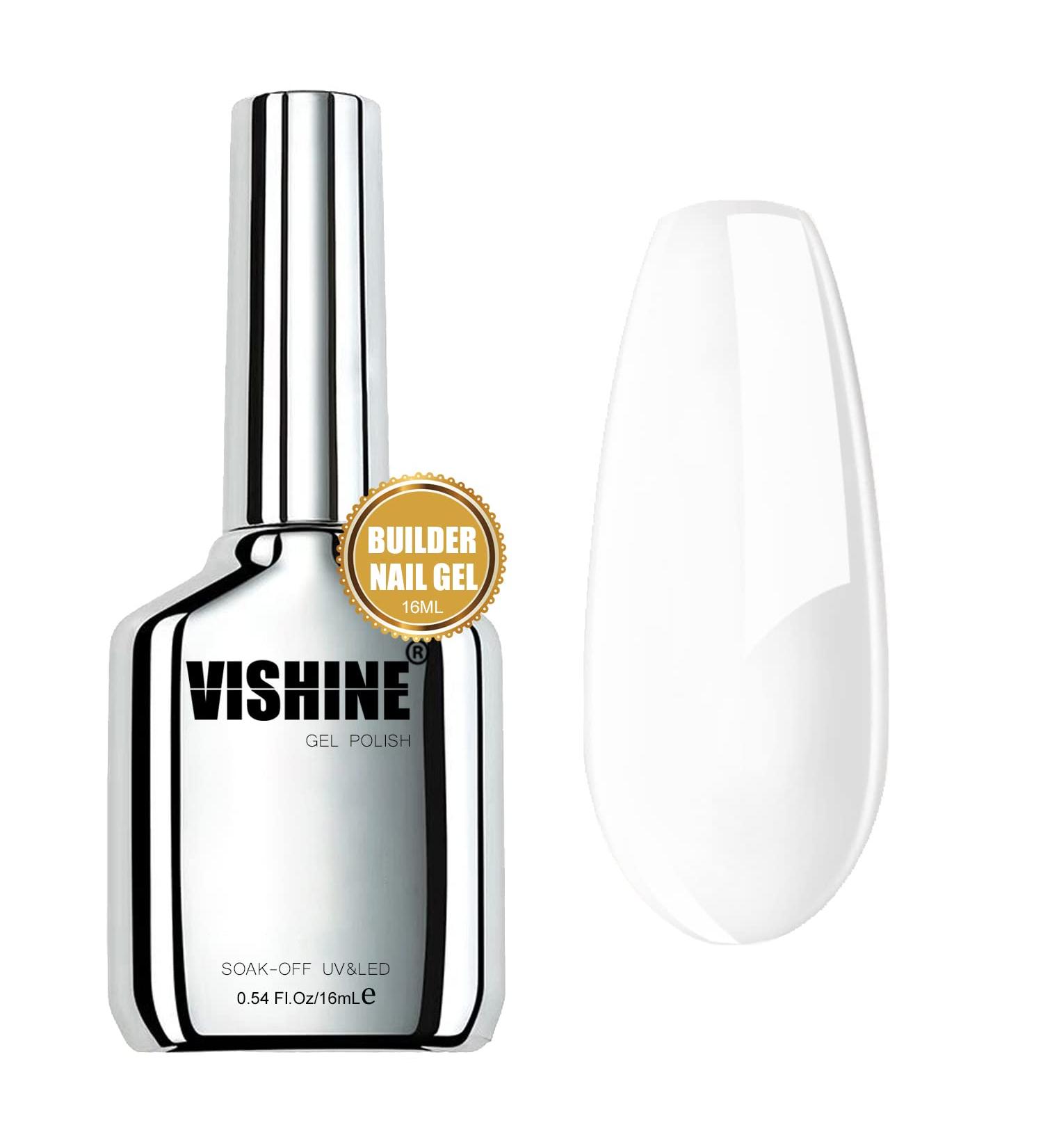 Vishine 16ml Clear Gel Builder for Nails - Nail Strengthener & Construction Gel - Buy Online on GoSupps.com