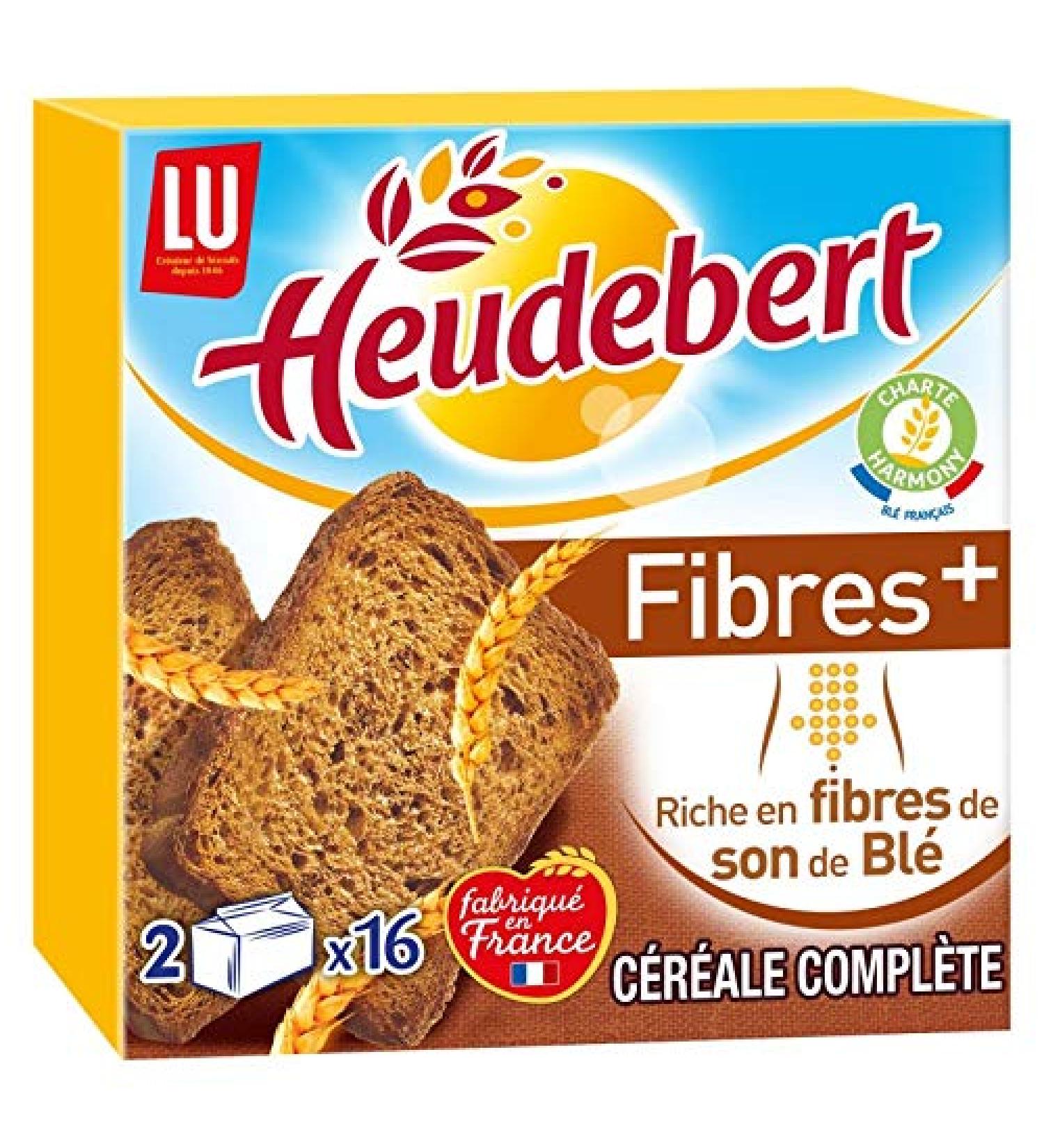 LU HEUDEBERT - Heudebert Biscotte Fibre Plus 280G - Quatre Articles