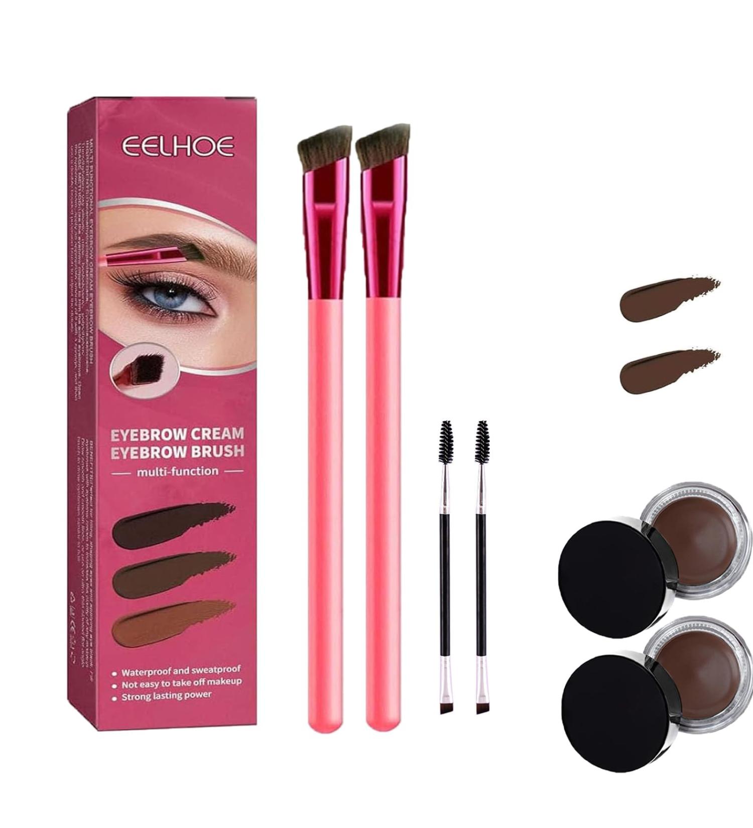 Home Eyebrow Care Kit 4d Laminated 4d Hair Stroke Brow Stamp Brush 4d Laminated Brow Home Grooming Kit Multi-Function Eyebrow Brush Eyebrow Grooming Kit (A1*2) - Buy Online on GoSupps.com