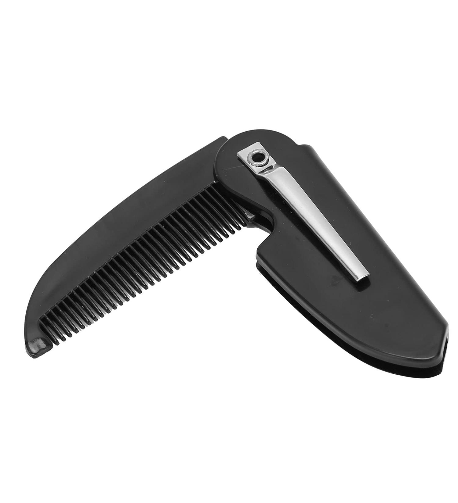 Peigne de poche pliant pour hommes paquet de 2 peignes lisser dents fines pour le toilettage quotidien la barbe ou la moustache - Buy Online on GoSupps.com