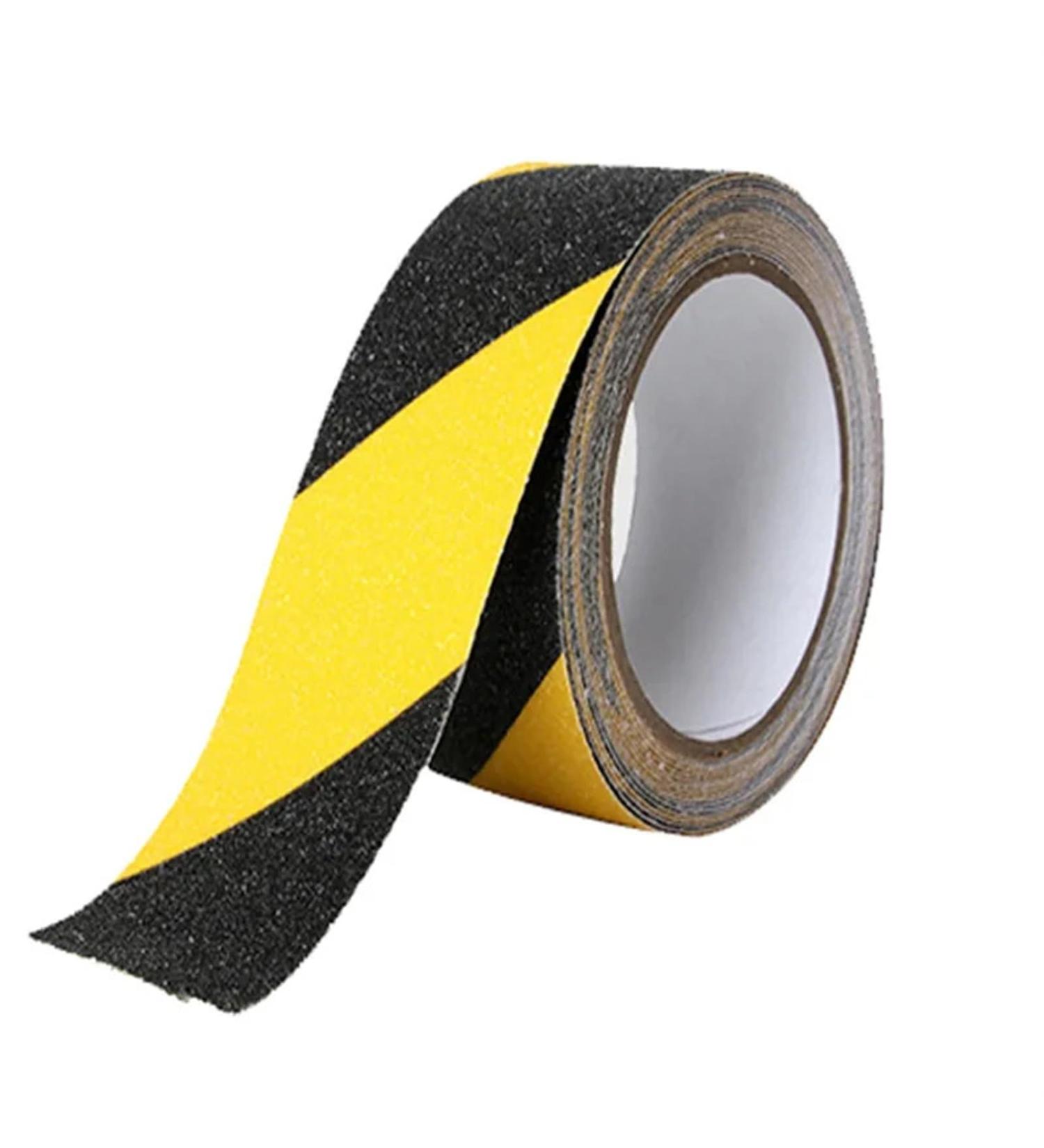 Hazard Tape Anti Slip Tape Anti-Slip Tape Outdoor Anti Slip Stickers Anti Slip Strong Adhesive Safety Traction Tape Stairs Floor Safety Tread Step(Black and Yellow 5M-150MM) 5M-150MM Black and Yellow - Buy Online on GoSupps.com
