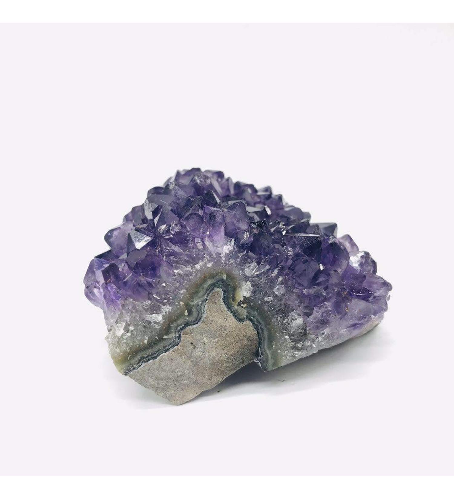 1pc 180g-250g raw Natural deep Purple Amethyst druzy Cluster Rough Stone Crystal Decor Specimen from Brazil - Buy Online on GoSupps.com