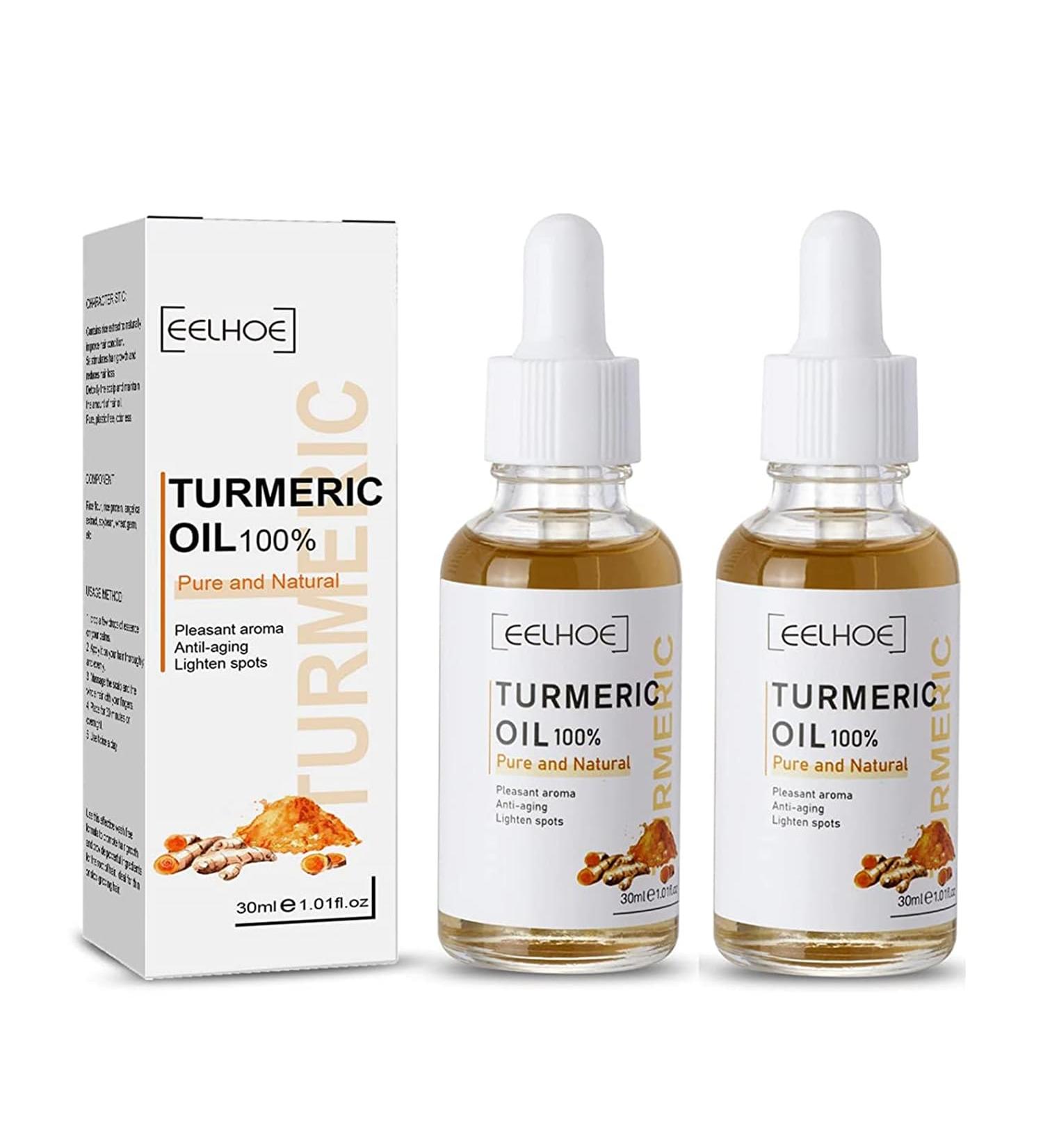 2 Pack Turmeric Dark Spot Corrector Serum - Natural Brightening and Moisturizing Face Repair Serum with Turmeric Oil (30ml) - Buy Online on GoSupps.com