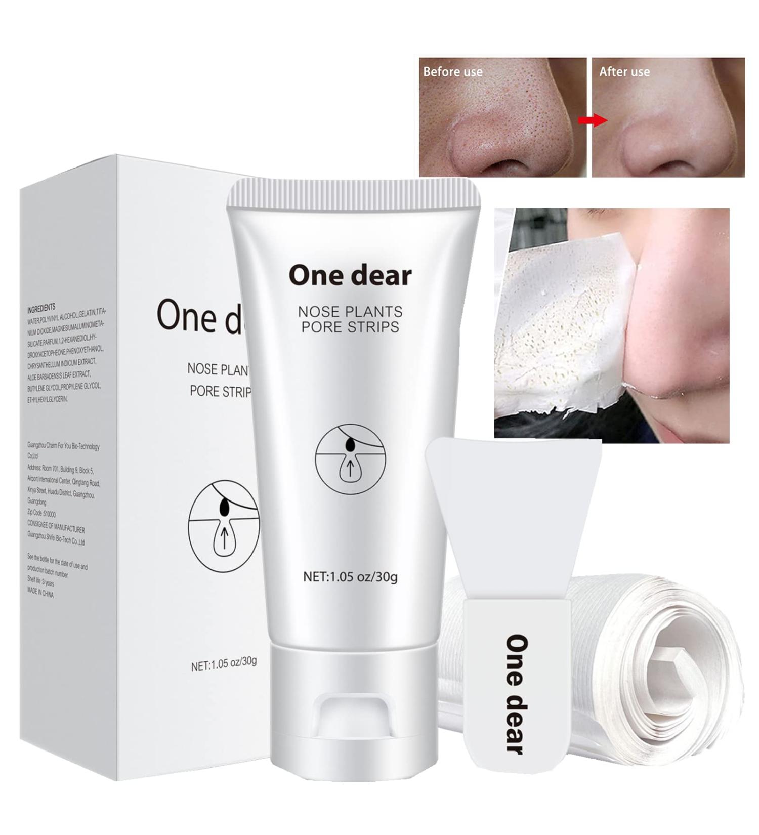 VERONNI Blackhead Remover Mask - Deep Purifying Facial Peel Off Mask with Brush and 60Pcs Nose Strips - Buy Online on GoSupps.com