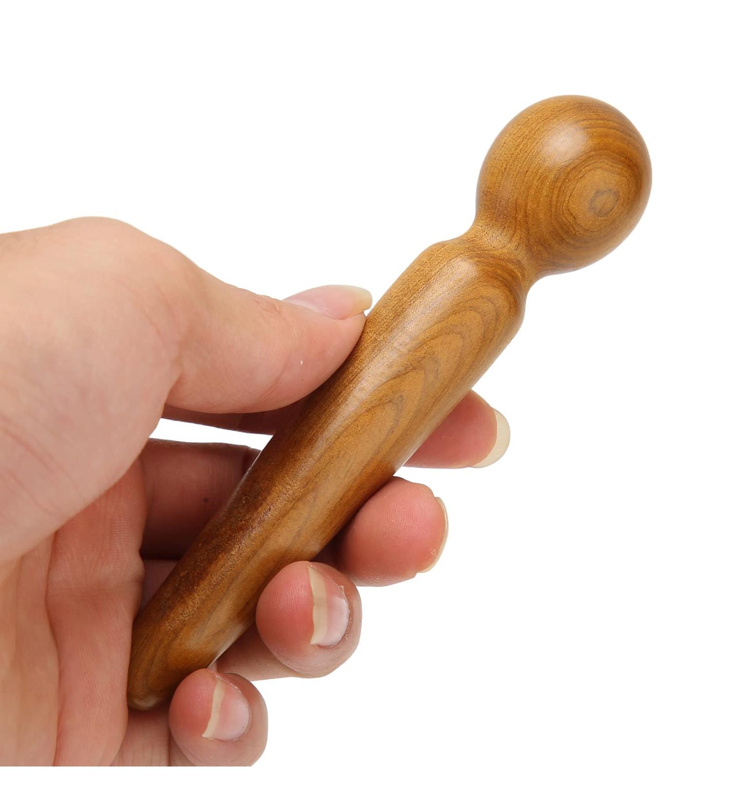 Buy Ergonomic Wooden Foot Reflex Zone Massage Stick | Portable Relief & Relaxation Tool for Pain | Manual Massage Tab for Feet & Hands - Buy Online on GoSupps.com