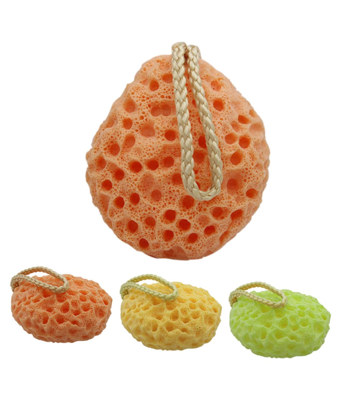 FRCOLOR Bath Body Sponge & Loofah | Exfoliating Scrubber for Infants & Kids | Gentle Face & Body Wash Sponge | Multi-Purpose Bathing & Cleaning Tool - Buy Online on GoSupps.com