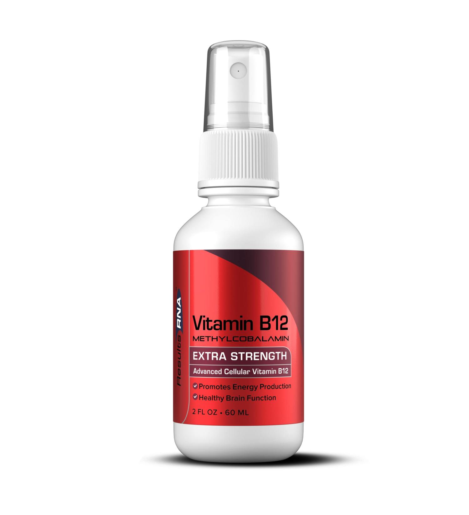 Results RNA Advanced Cellular Vitamin B12 Methylcobalamin Spray - Heart Health, Energy & Brain Function - Great Taste - 2 oz - Buy Online on GoSupps.com