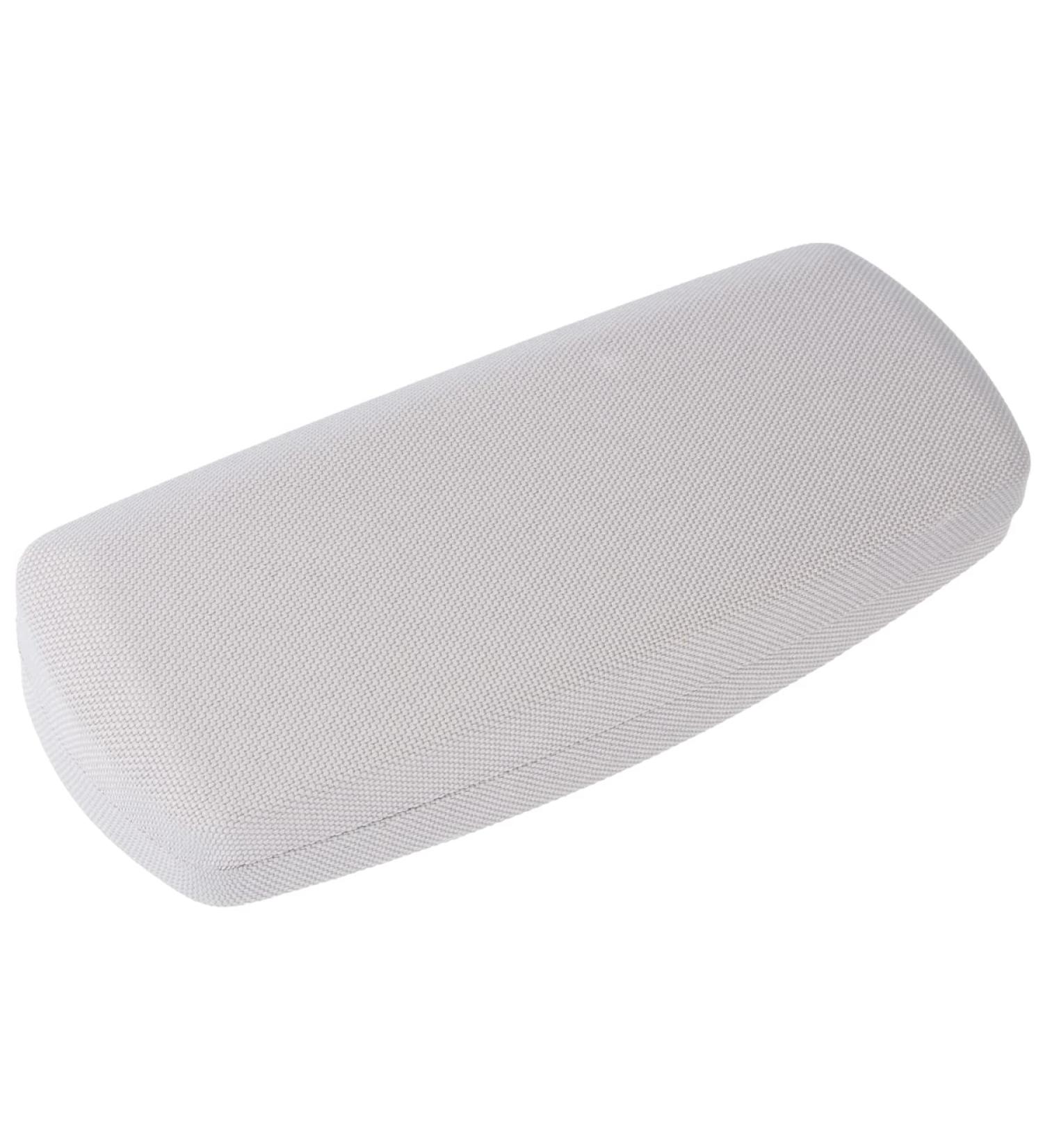 Sturdy glasses case "Jura Pastel" with metal hinge in a cheerful light grey
