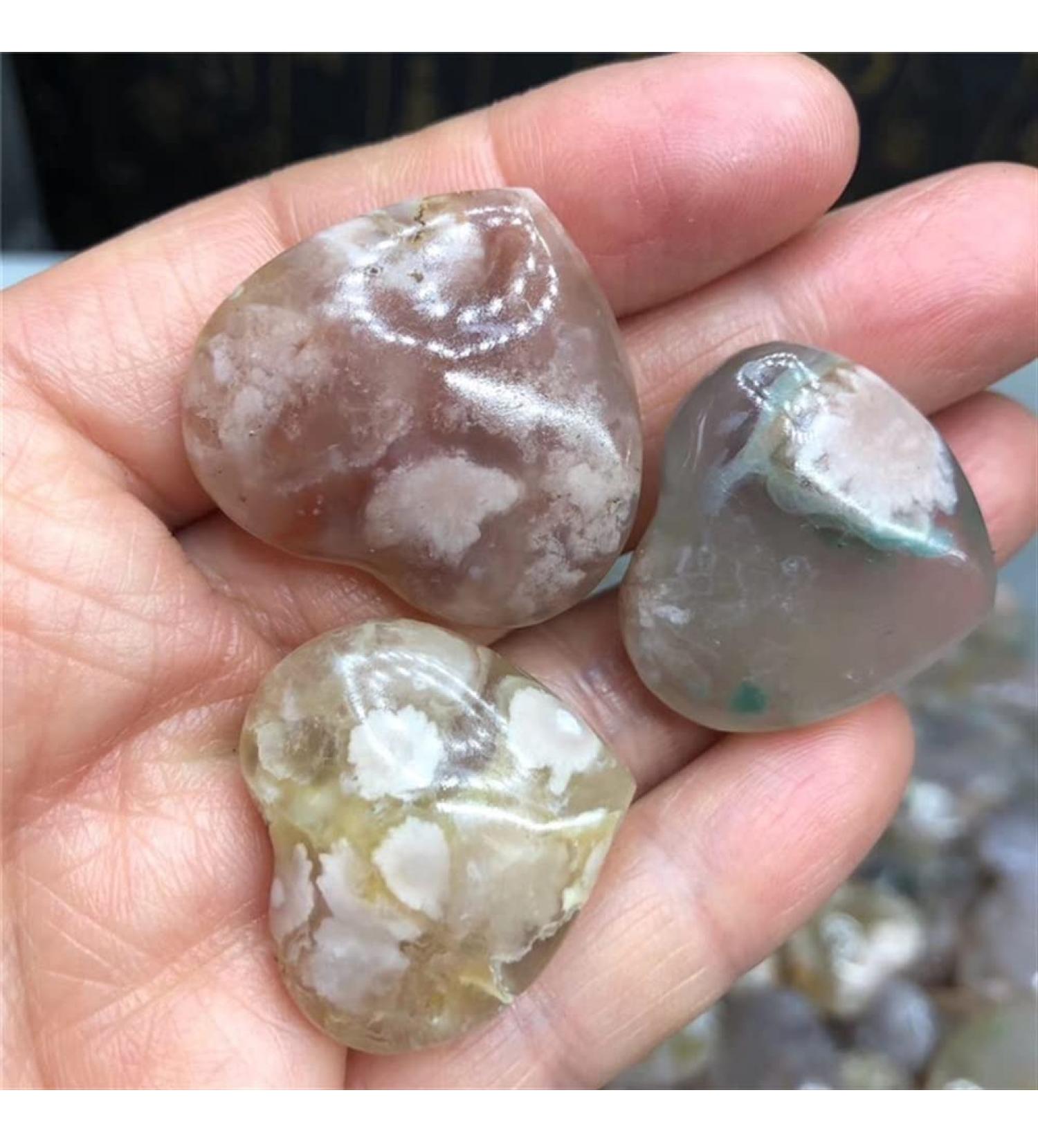 Specimen 3pc Natural Quartz Stone Crystal Heart Home DecorationStone Stone Crystal Reiki - Buy Online on GoSupps.com