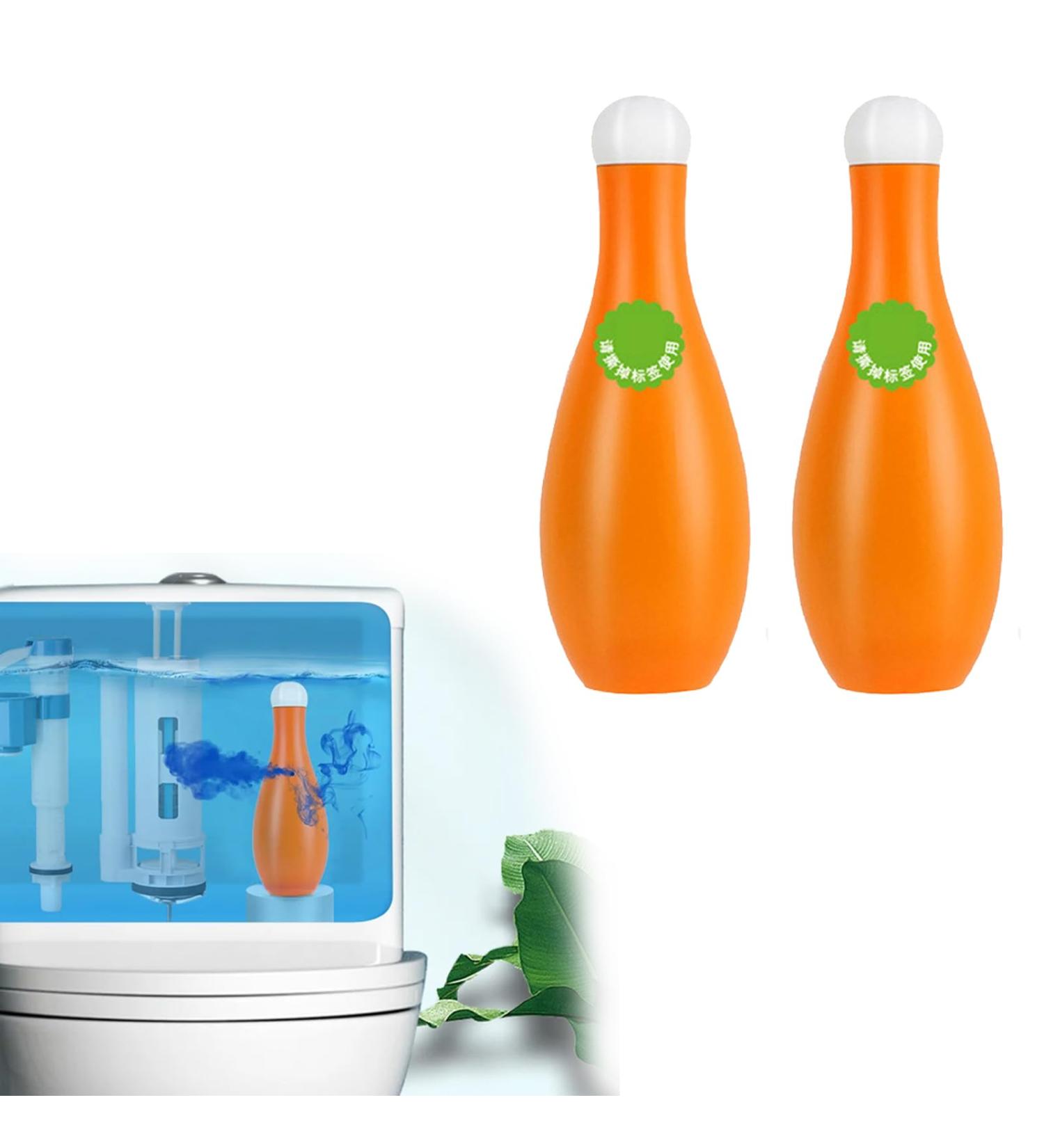 Bowling Blue Bubble Toilet Bowl Cleaner Automatic Long-Lasting Toilet Bowl Cleaner in Bottle Toilet Fresheners Deodorizing & Descaling Extra Power Toilet Bowl Cleaner (2 PCS) - Buy Online on GoSupps.com