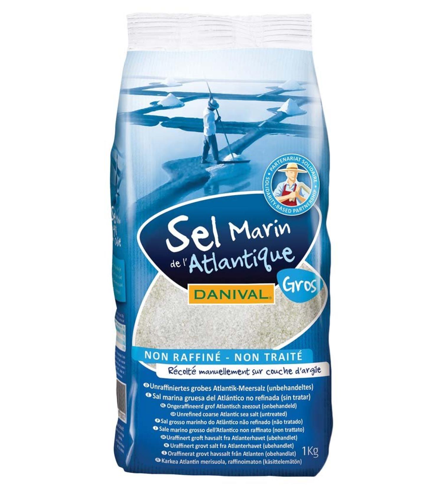 Danival Coarse Atlantic Salt 1 kg - Pack of 6