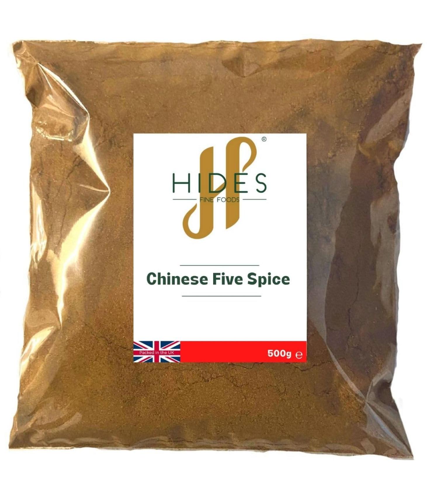 Hides Fine Foods - Chinese Five Spice 500g - GMO Free - Suitable for Vegetarians - Eastern Asia spice Blend - Chinese Cooking - Curry - Fakeaway - Takeaway - Buy Online on GoSupps.com