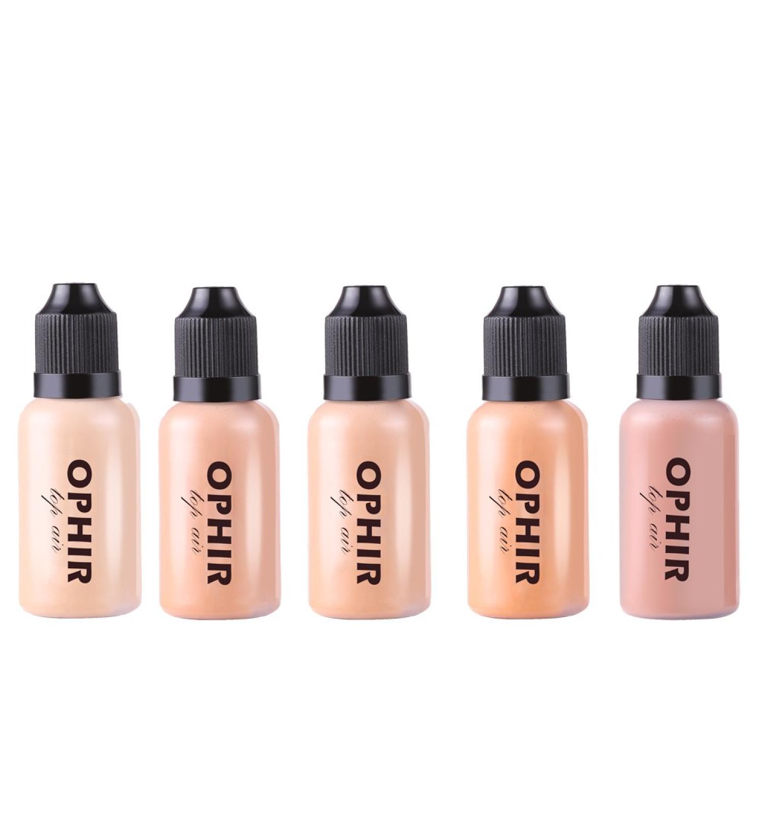 OPHIR 30ML Professional Airbrush Makeup Foundation Spray - 5 Colors for Flawless Airbrush Application - 1oz/Bottle - Buy Online on GoSupps.com
