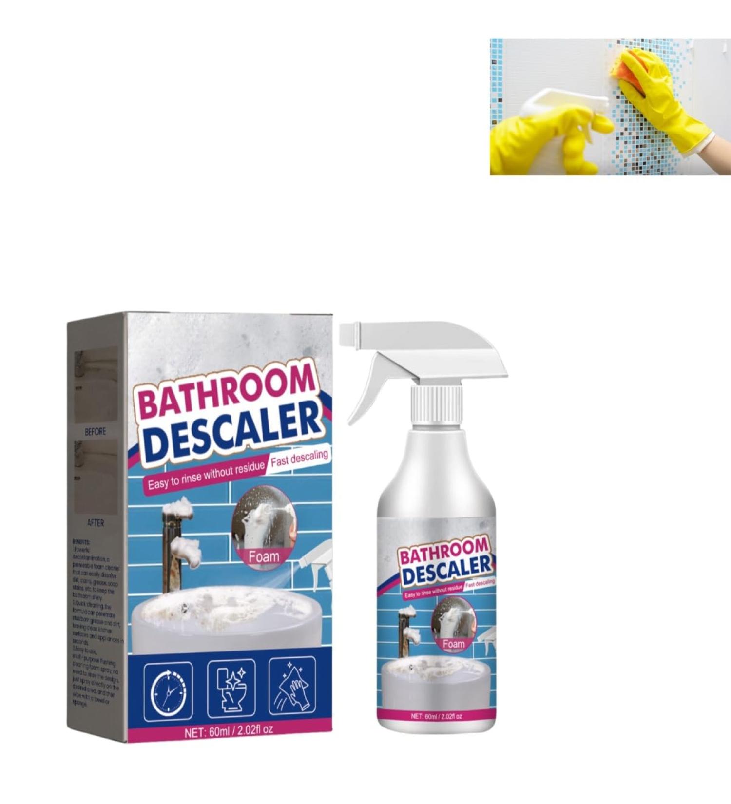 2024 New Bathroom Cleaner Powerful Glass Cleaner Toilet Spray Cleaner Bathroom descaling Cleaner Spray no Rinse Scrub Daily Bathroom Cleaner - Buy Online on GoSupps.com