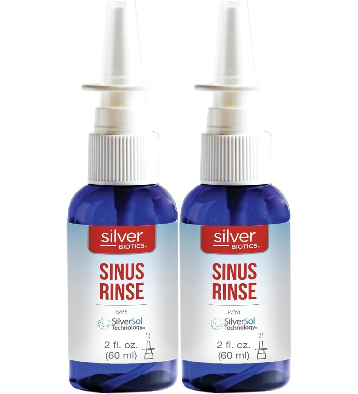 American Biotech Labs Silver Biotics Sinus Rinse | Sprayer | 2 fl. oz. (Pack of 2)