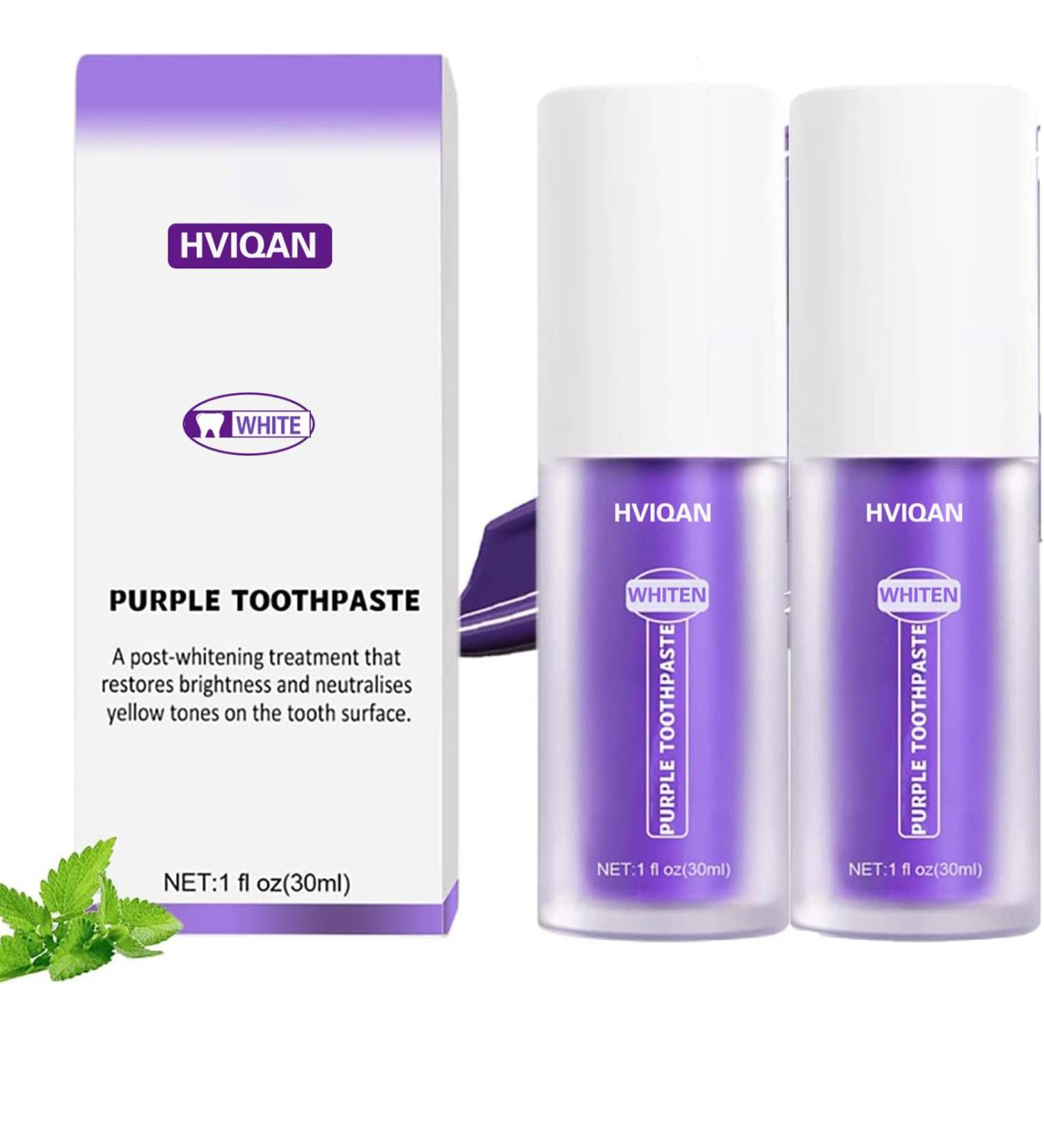  Voihamy Colour Corrector Purple Teeth Whitening Tooth Stain Removal Purple Toothpaste Colour Correcting Tooth Stains Tooth Colour Corrector 30 ml - Buy Online on GoSupps.com