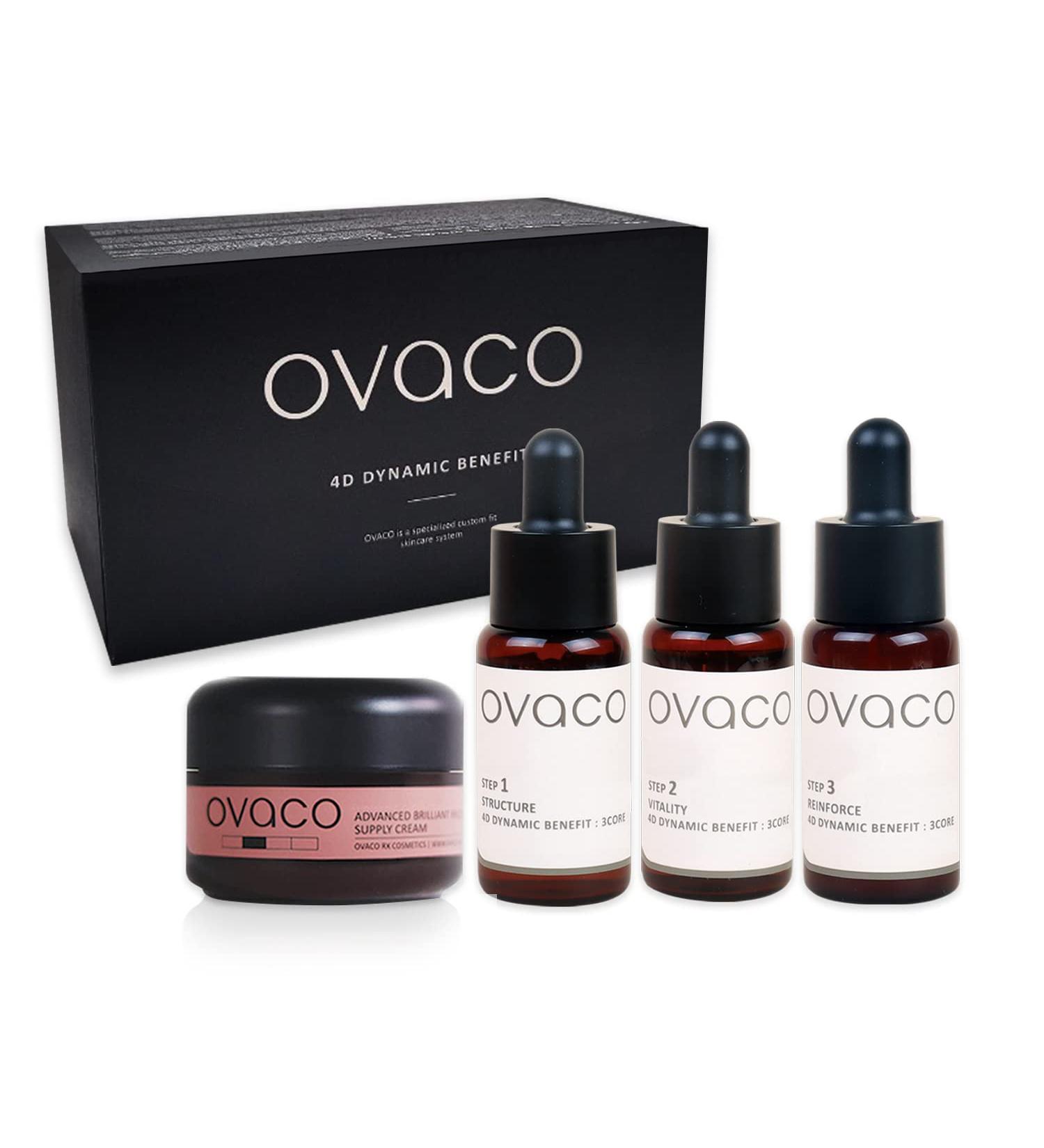 OVACO 4D Dynamic Moisture Skincare Gift Set | Luxury Korean Skincare | Hydrating Serums & Creams - Buy Online on GoSupps.com