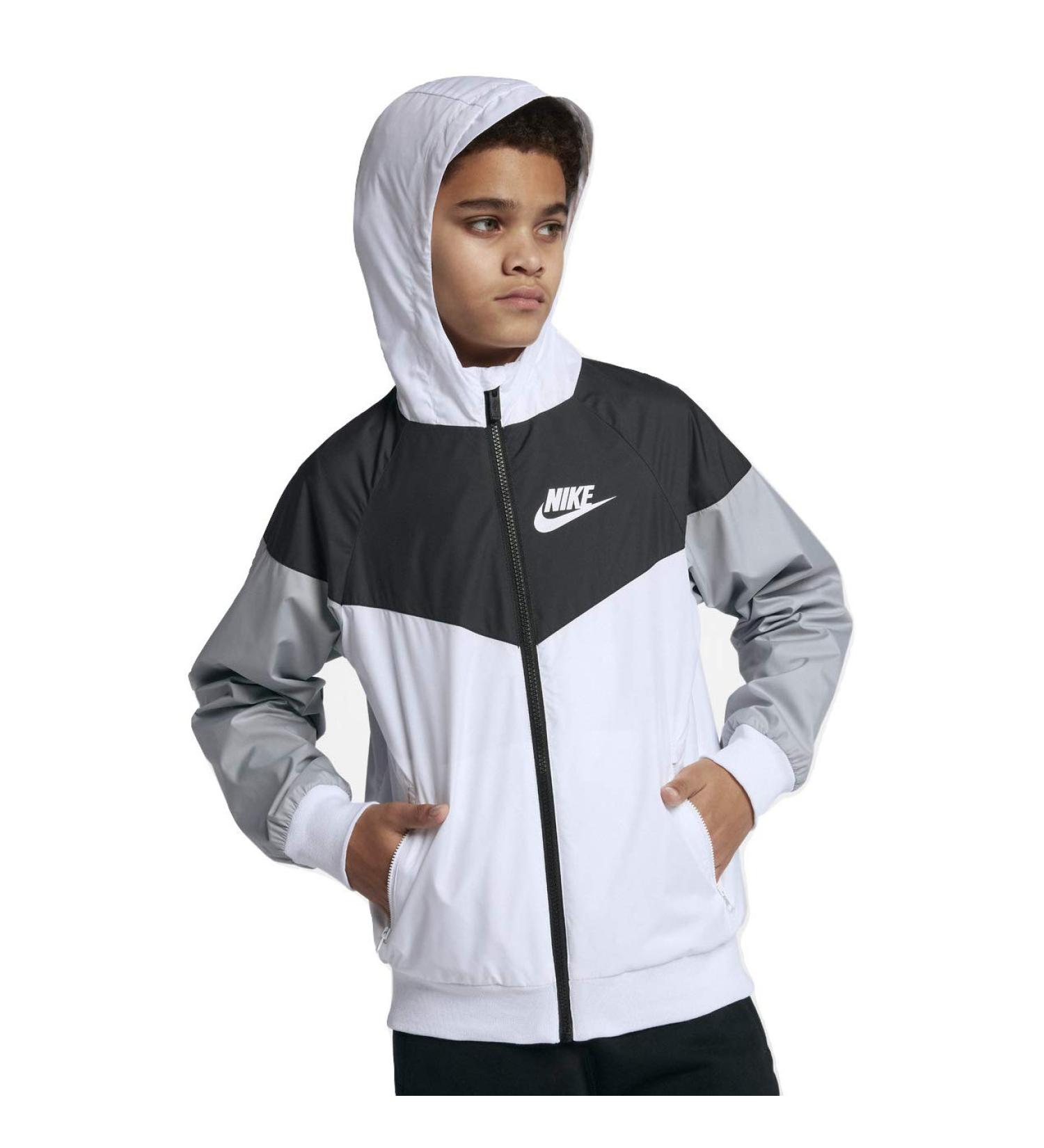 Nike windrunner white black wolf grey 2025