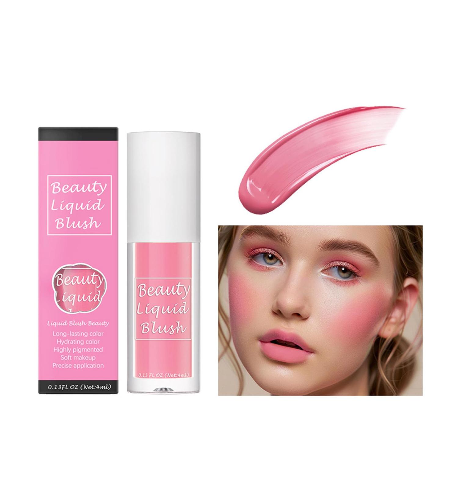 Lightweight Matte Liquid Cheek Makeup Natural Look for Women Girls Multifunctional Smooth Matte Liquid Cheek Blush Natural Look - Buy Online on GoSupps.com