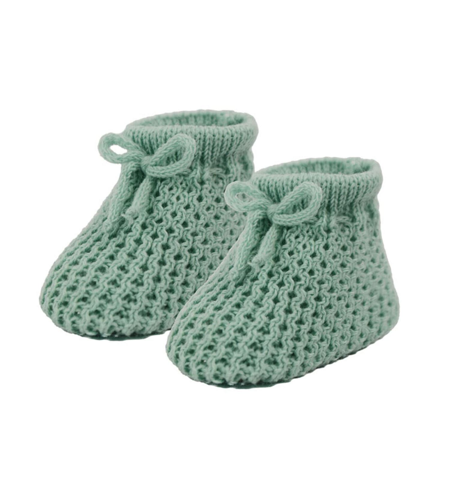 Royal Icon Baby Booties 0-3 Months - Warm & Safe Baby Slippers for Boys & Girls - Newborn Sage Green Booties Ri401 - Buy Online on GoSupps.com
