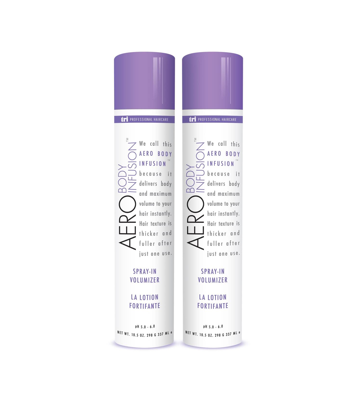 TRIDESIGN Tri Aero Body Infusion Volume Spray - Volumizing Hairspray for Fine Hair - 2 Pack 10.5oz Bottles - Buy Online on GoSupps.com