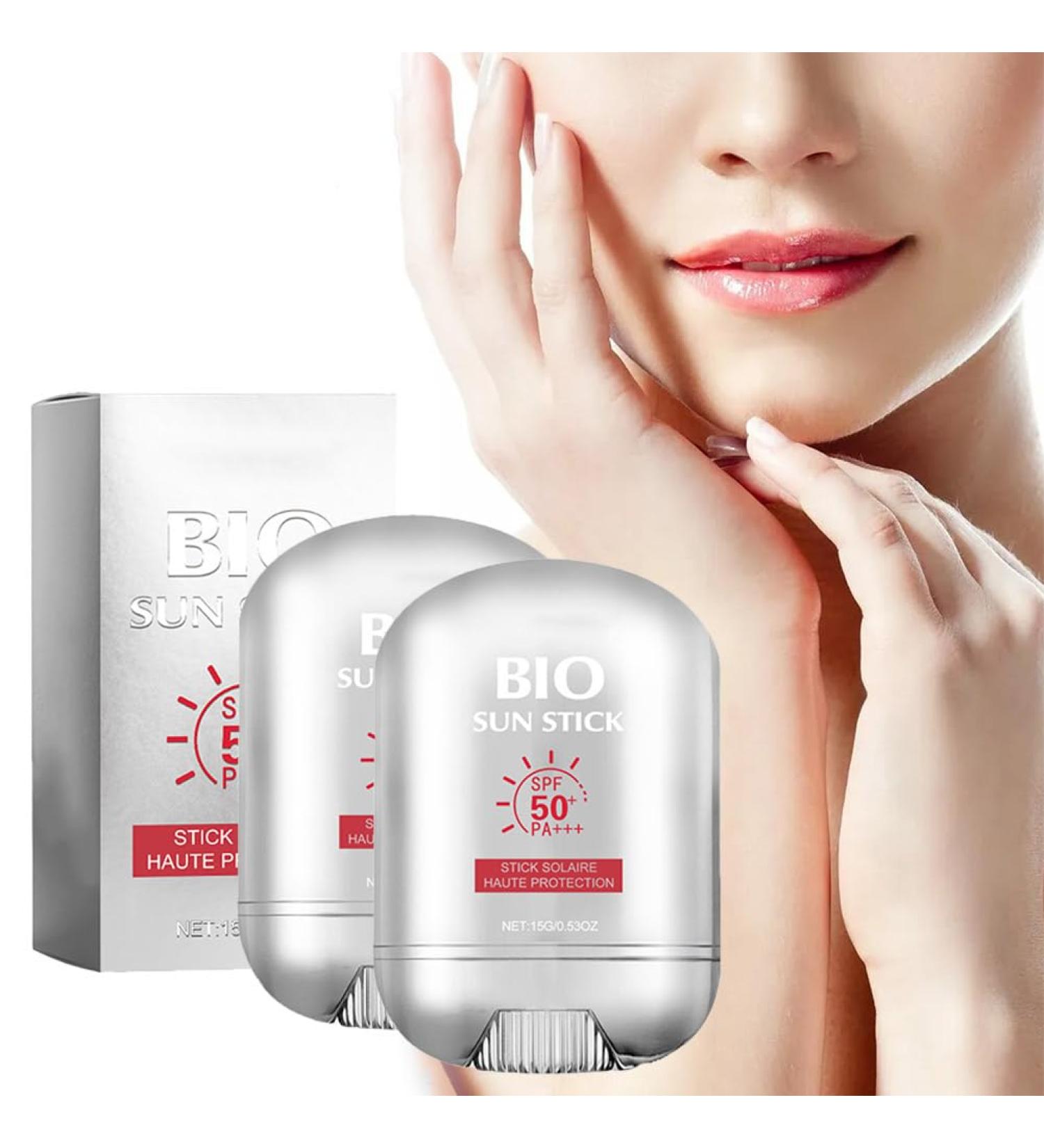 2 PCS Bio Sun Stick Peptide 9 Sun Sticks SPF50+ Pa+++ Portable Sunscreen Stick Pro UV Advanced Protection Refreshing Non Greasy And Easy To Apply Facial Sunscreens - Buy Online on GoSupps.com