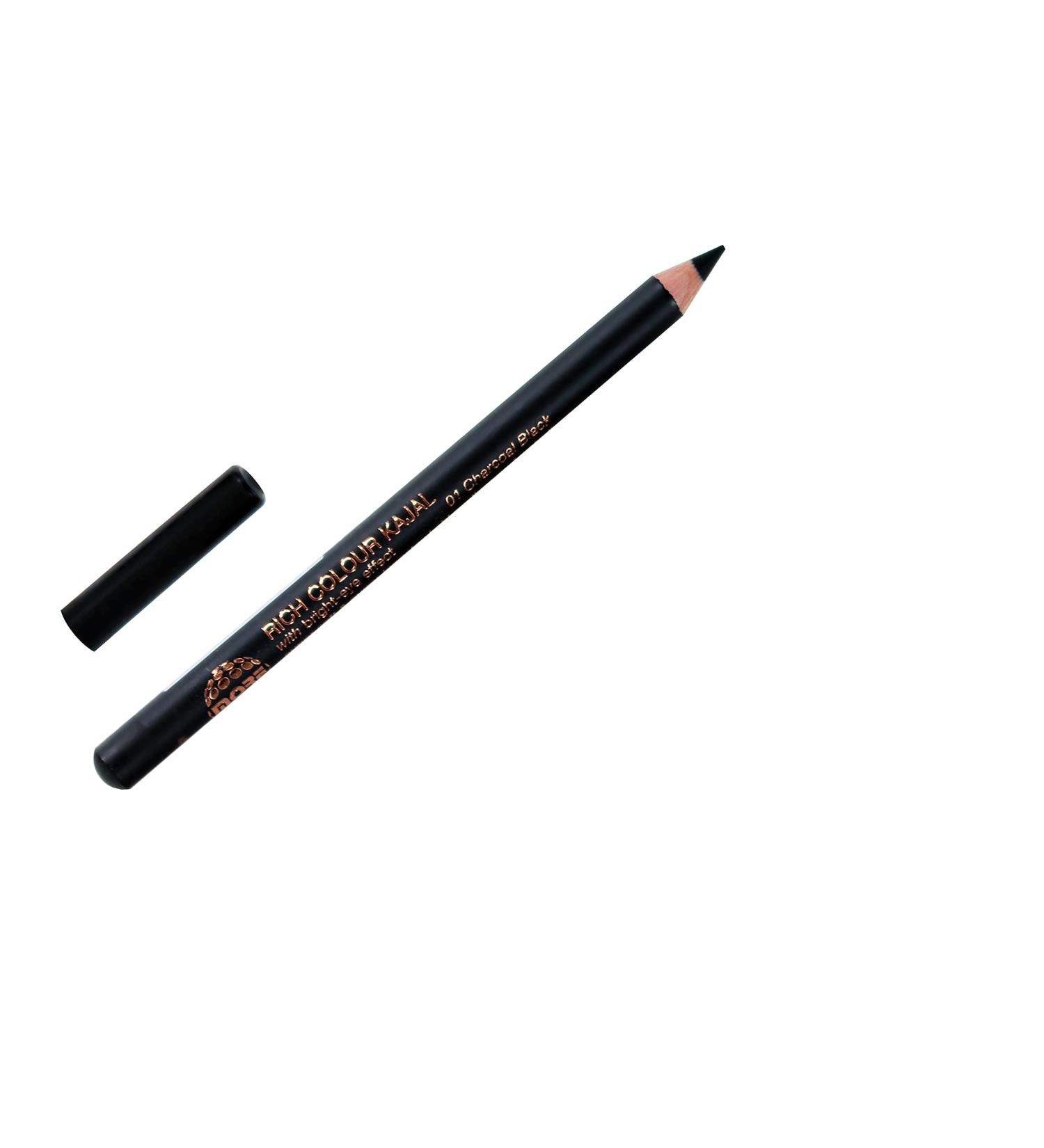 Buy 01 Black More Rich Colour Kajal Eyeliner & Waterliner | Bright Eye Effect | Charcoal Grey/Black - International Shipping Available - Buy Online on GoSupps.com
