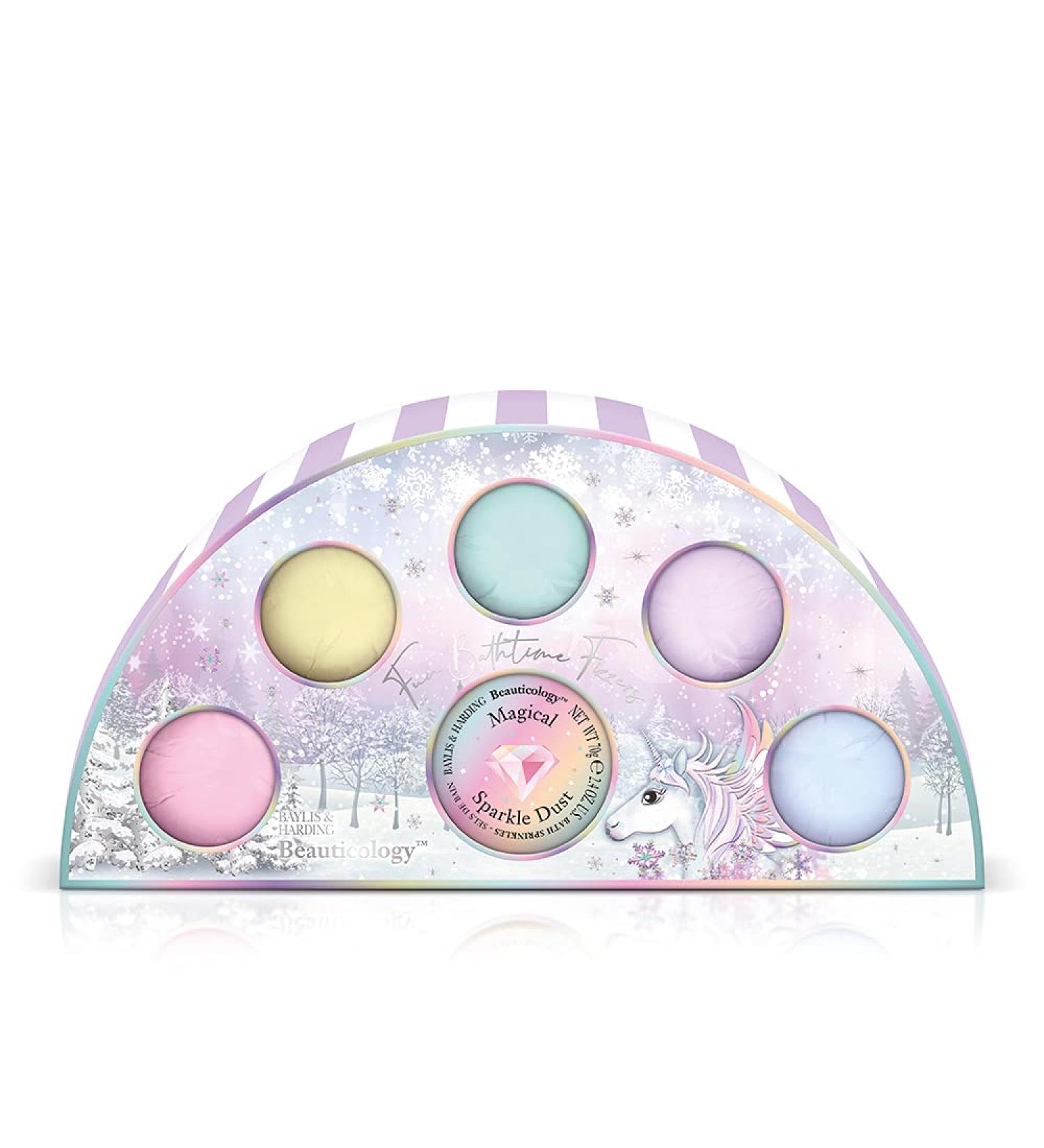 Baylis & Harding Beauticology Unicorn Rainbow Bath Bomb Fizzers Gift Set - Vegan Friendly - Buy Online on GoSupps.com