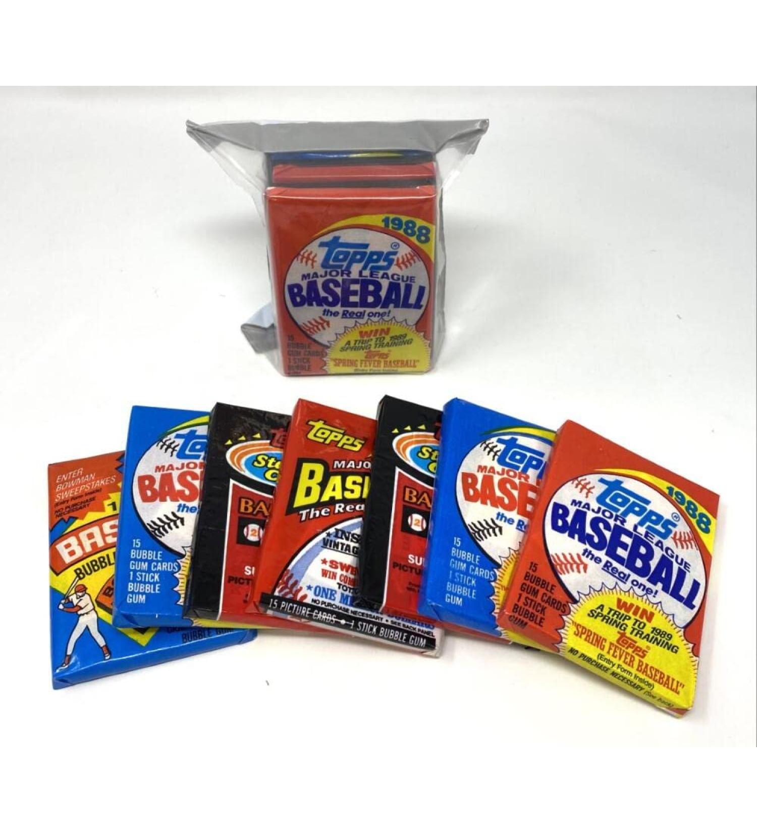 100 Vintage Topps Baseball Cards Sealed Wax Packs - Rare Old Collection - Buy Online on GoSupps.com