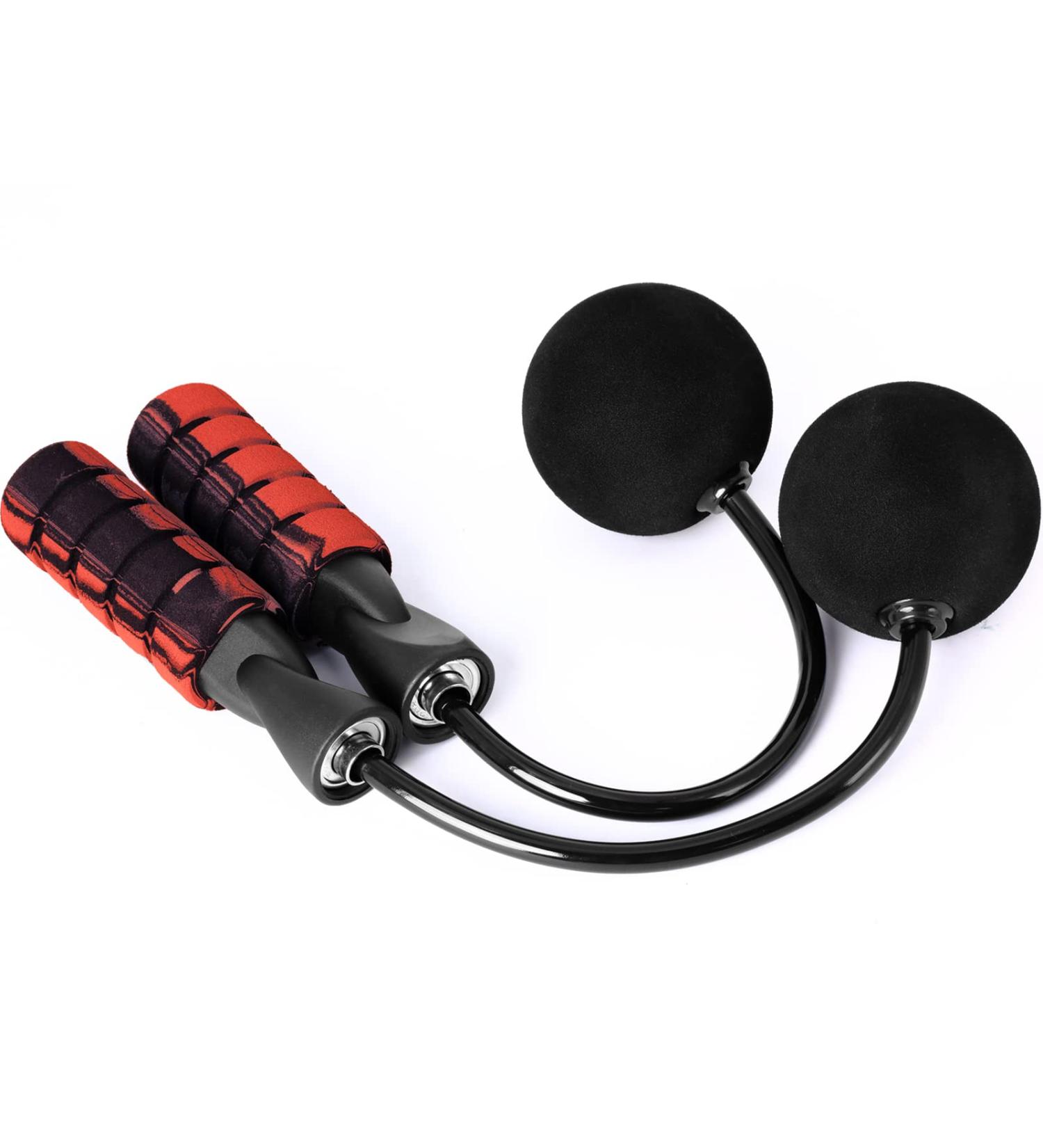 CyberDyer Speed Ropeless Jump Rope for Fitness and Weight Loss - Red+Black - Buy Online on GoSupps.com