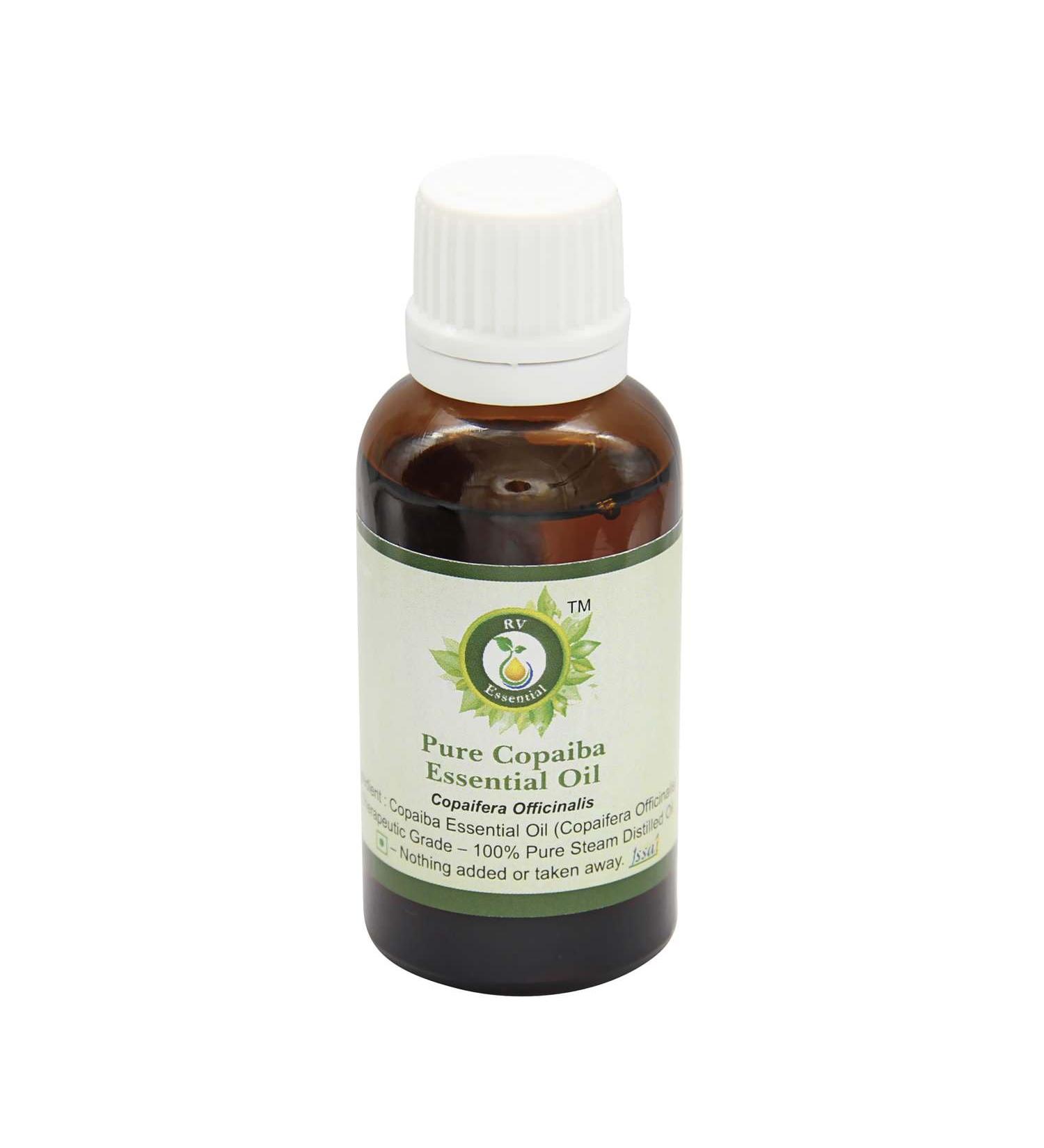 Copaiba Essential Oil | Copaifera Officinalis | for Skin | 100% Pure Natural | Steam Distilled | Therapeutic Grade | 50ml | 1.69oz by R V Essential 50.00 ml (Pack of 1)