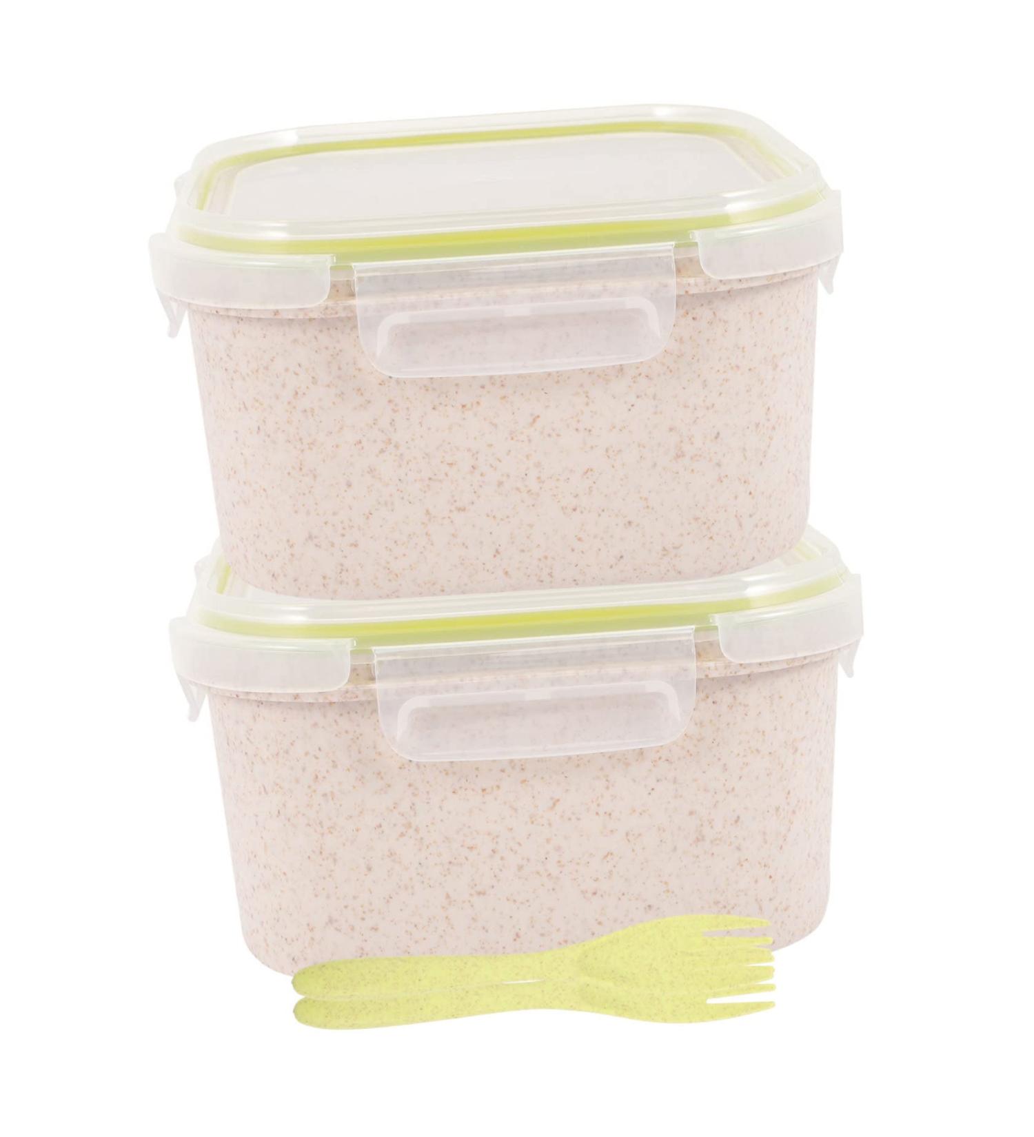 Alipis 2pcs Food Storage Organizer Microwave Crisper Fruit Containers Oat Salad Baby Microwaveable - Buy Online on GoSupps.com