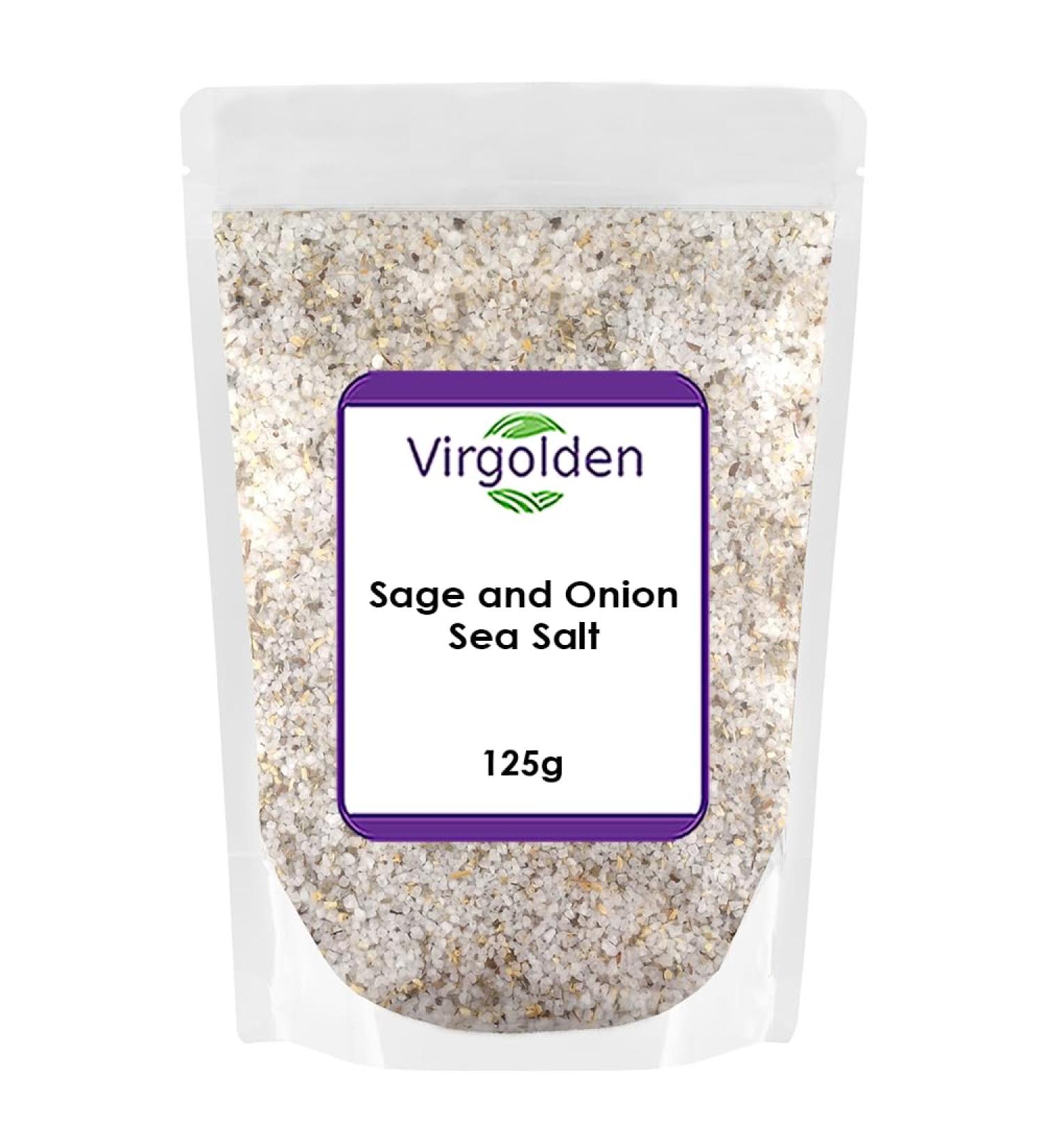 Sage and Onion Sea Salt 125g by Virgolden