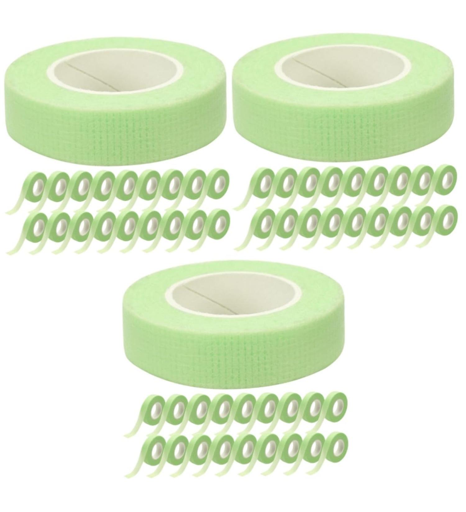 MAGICLULU 60 Rolls Fabric Tape Makeup Stuff Professional Lash Tape Small Soap Pearl Clip Tape for Lash Extensions Green Duct Tape Green Tape Non-woven Fabric Invisible Lifting Belt - Buy Online on GoSupps.com