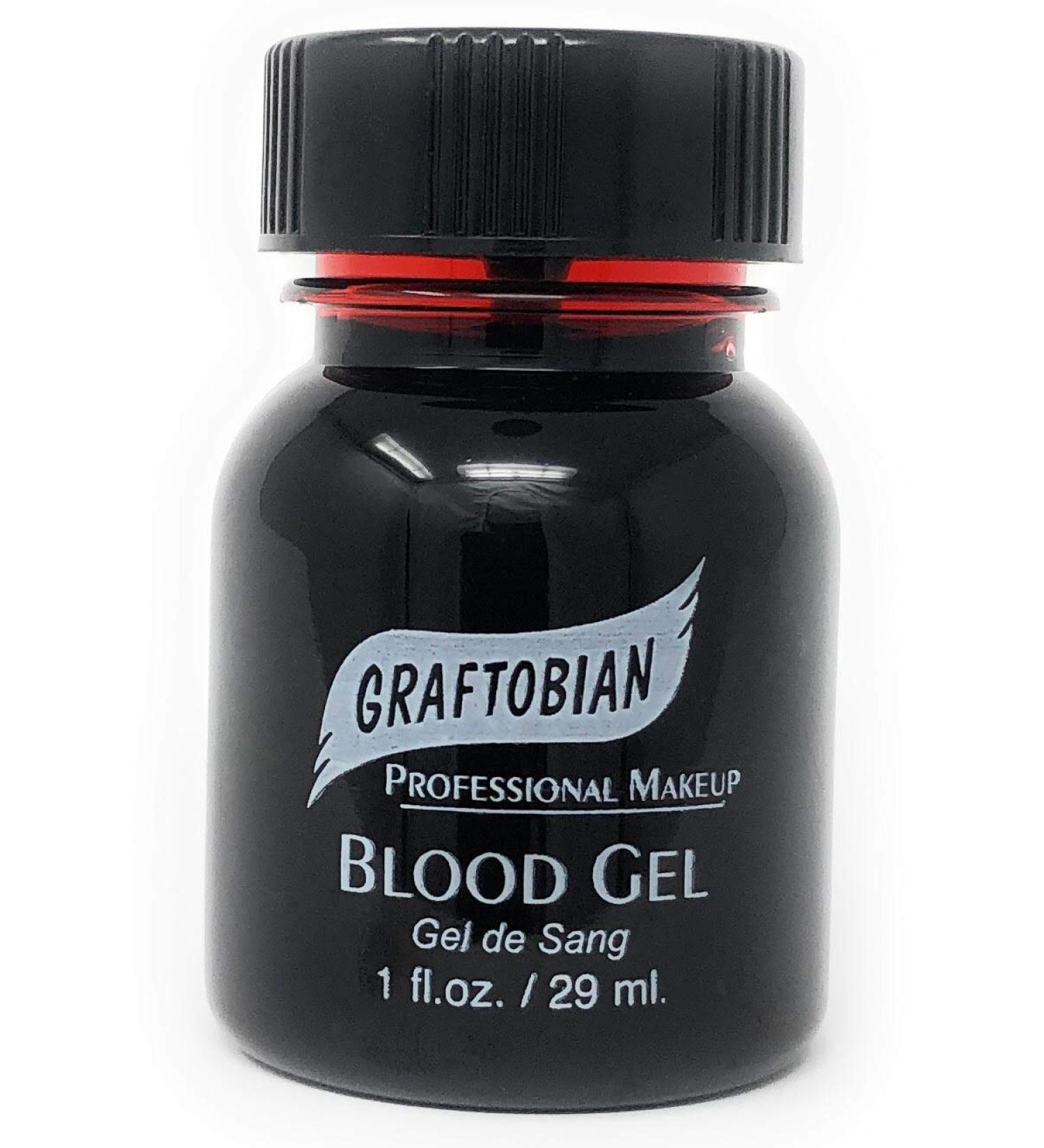 Graftobian Blood Gel 1oz Bottle - Special FX Fake Blood for Halloween - Drips & Never Dries | High-Quality Costume Makeup - Buy Online on GoSupps.com