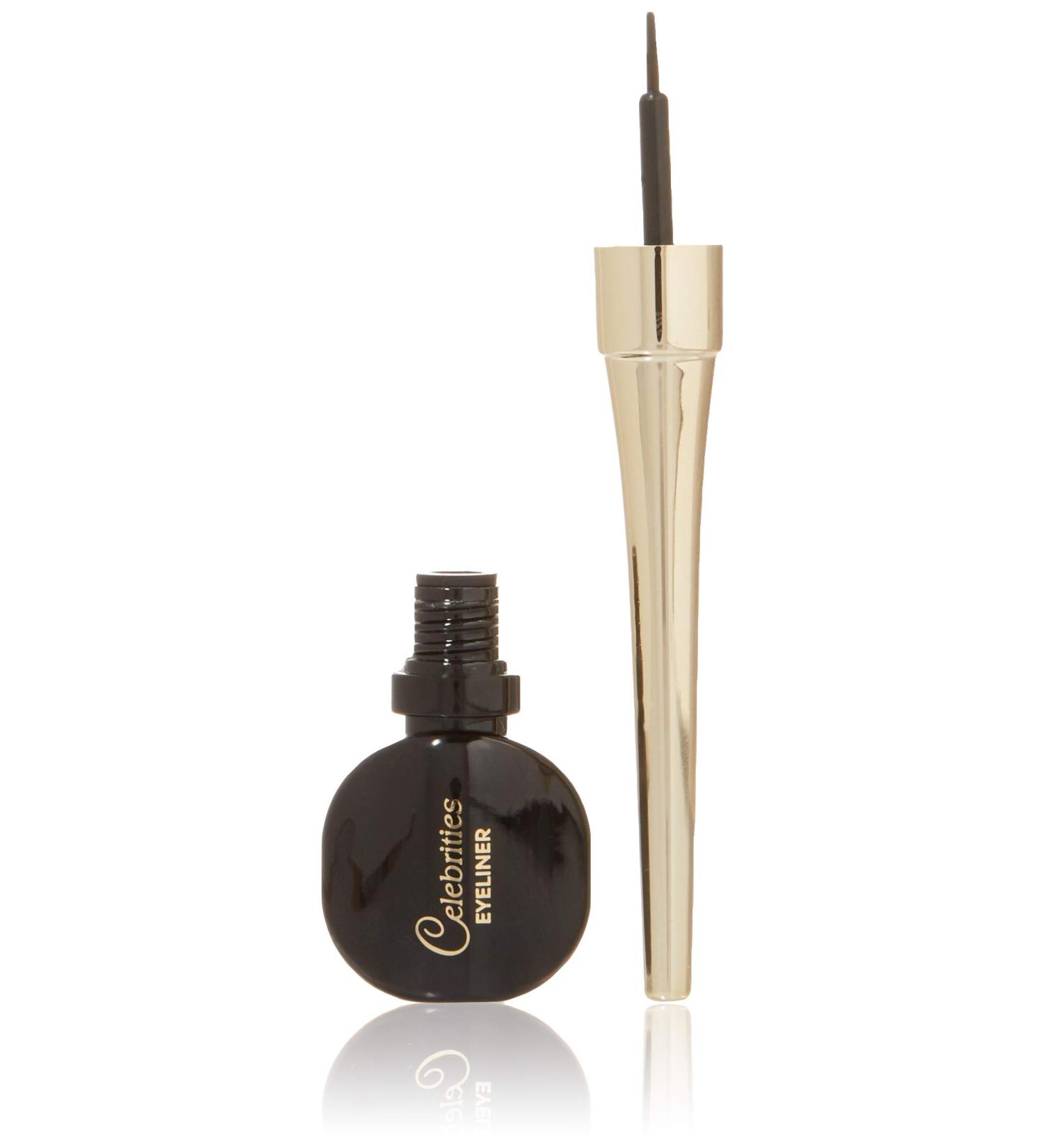 Eveline Cosmetics Celebrities Ultra-Precision Eyeliner - Black Ink Bottle 3 ml | International Shipping Available - Buy Online on GoSupps.com