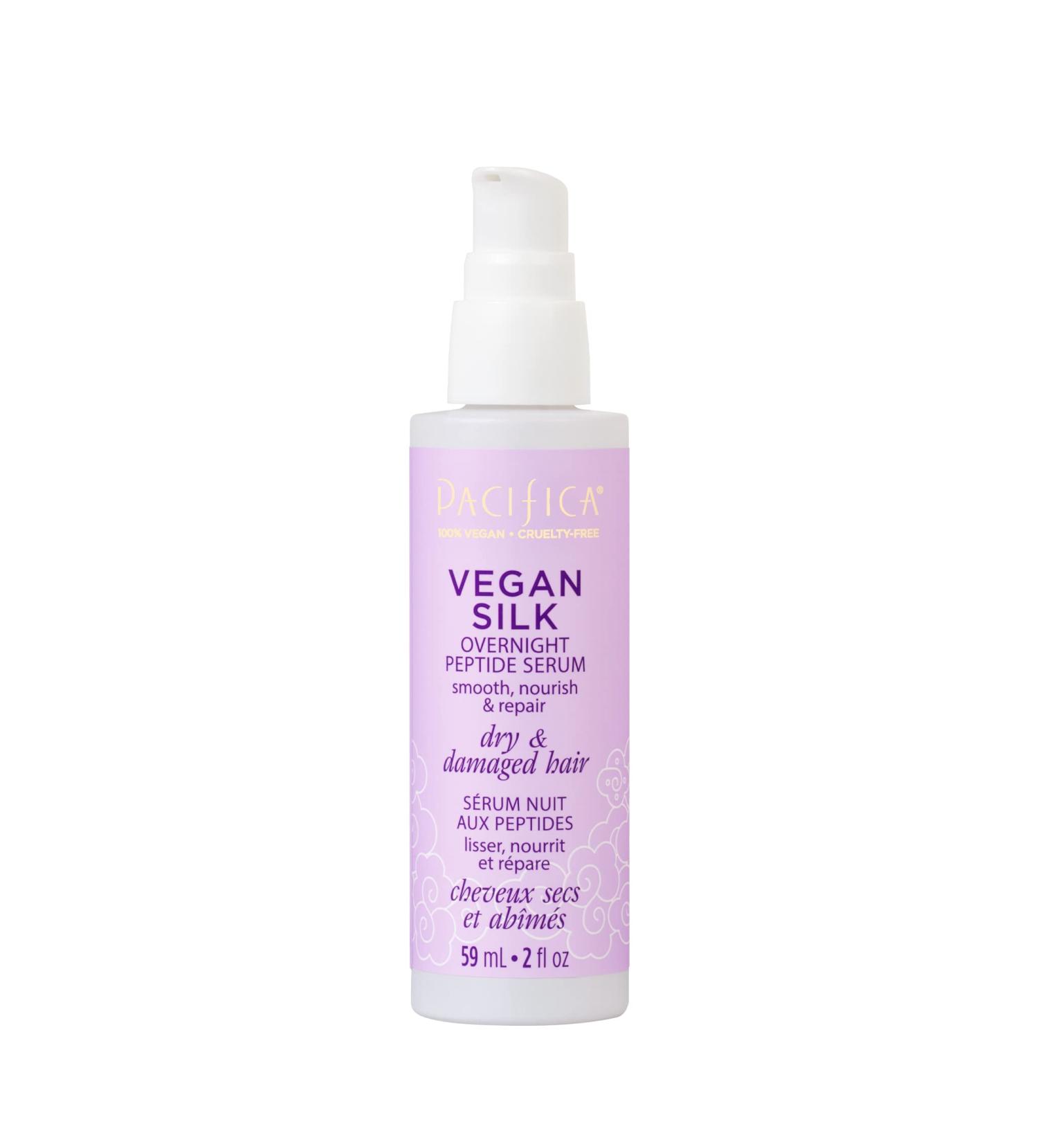 Pacifica Beauty Vegan Silk Overnight Peptide Hair Serum - Repair & Shine for Color Treated Hair - Buy Online on GoSupps.com