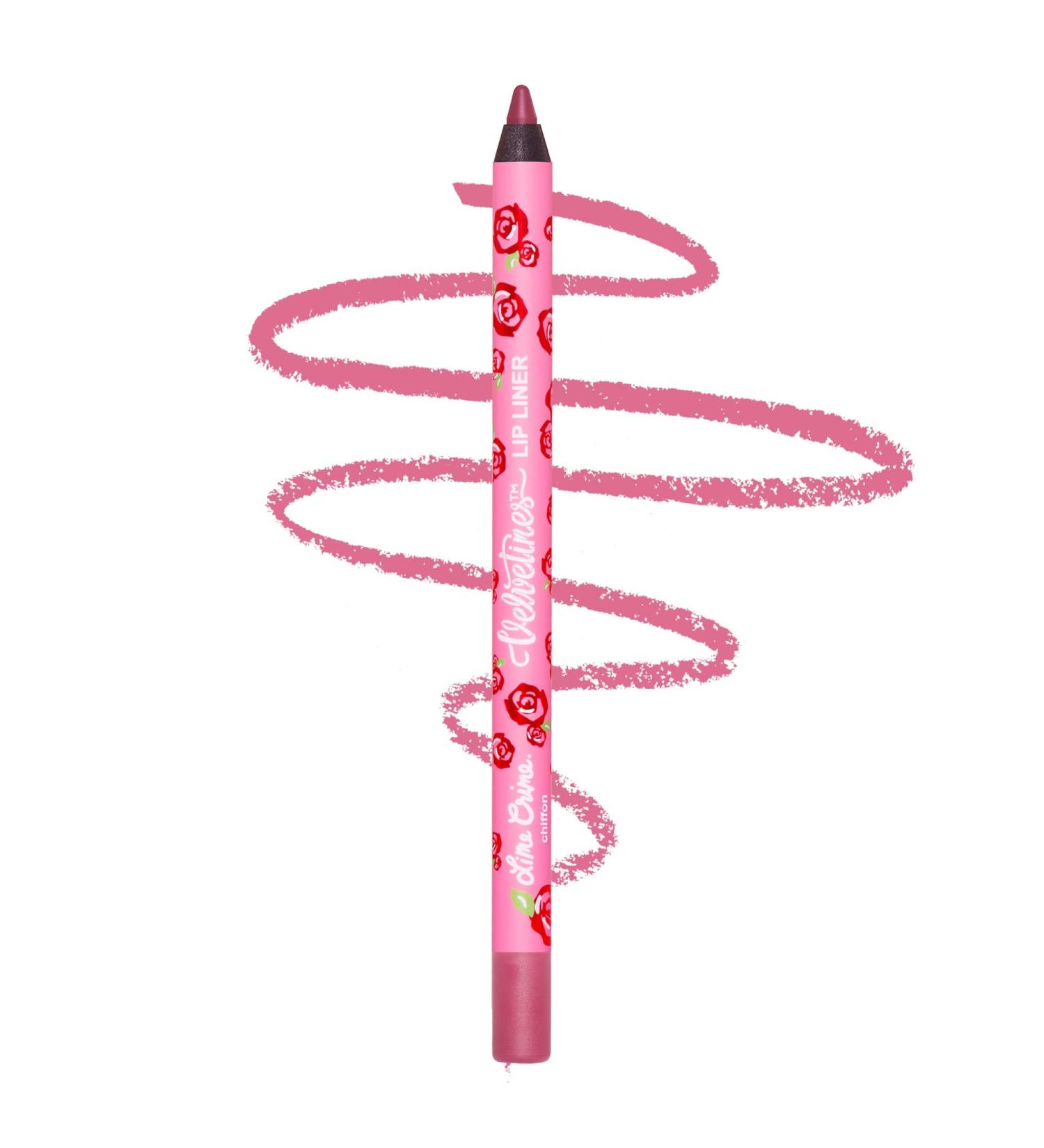 Lime Crime Velvetines Lip Liner in Chiffon - Rosy Mauve Matte Lip Pencil | Long-Lasting, Waterproof, Vegan & Cruelty-Free - Buy Online on GoSupps.com