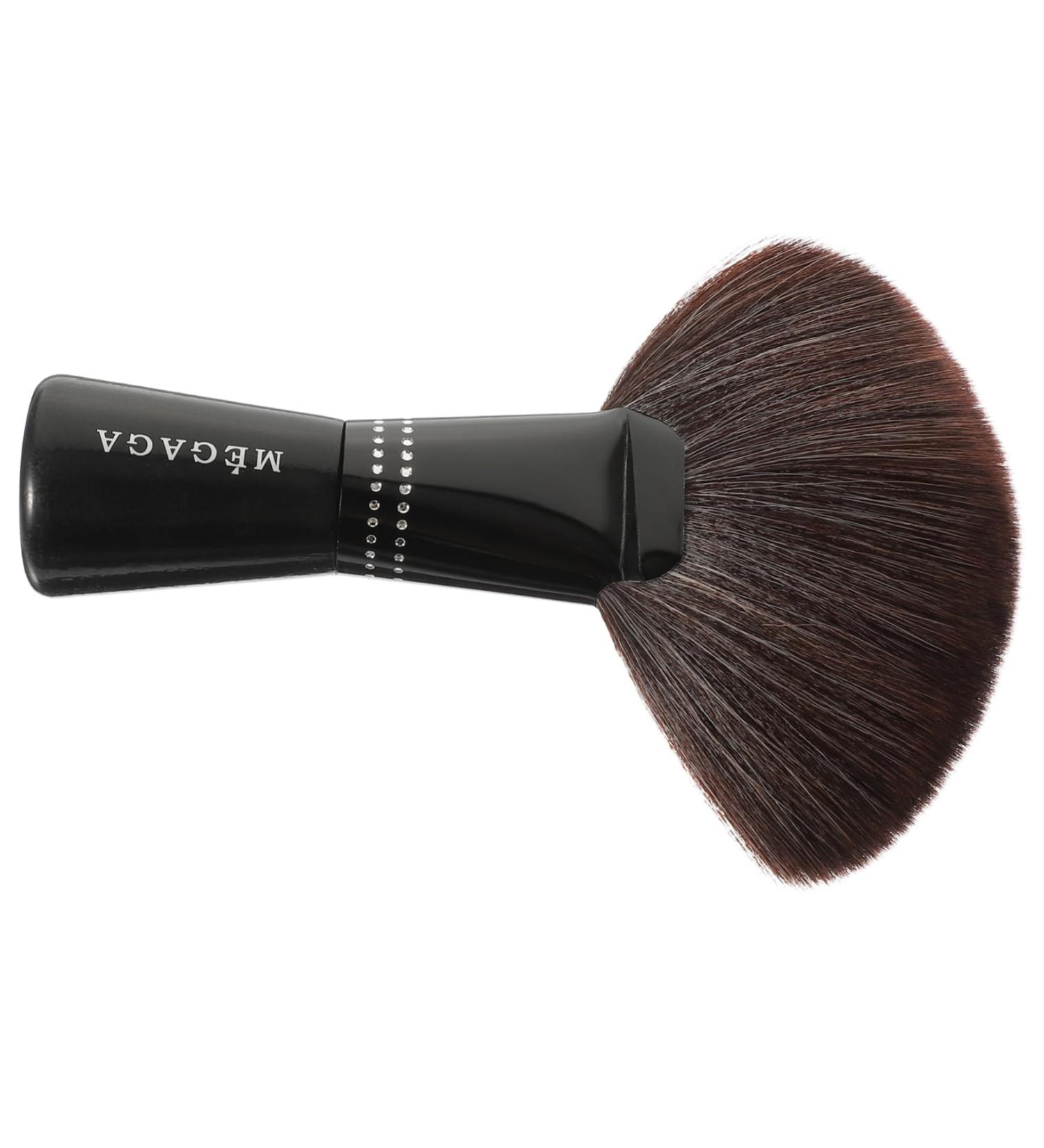 FRCOLOR Large Neck Duster Brush Fan Highlighter Mineral Blush hair cosmetics Neck Duster large eye shadow Miss Hair Cutting Neck Duster Brush 20x4x16cm Coffee - Buy Online on GoSupps.com