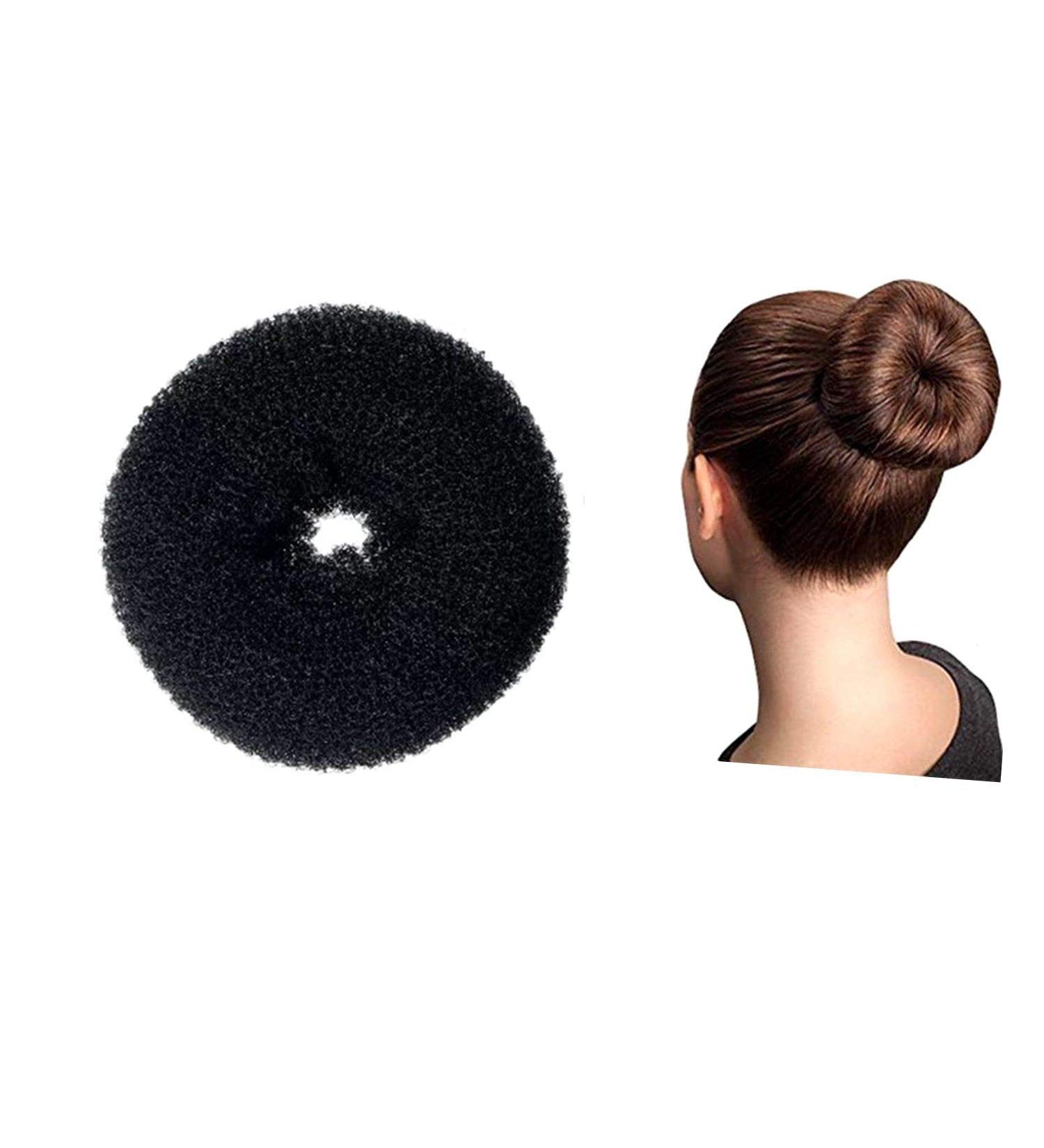 JIAHAO Bun Maker Ring for Thick & Long Hair - 14cm Black - 1pc | International Shipping Available - Buy Online on GoSupps.com