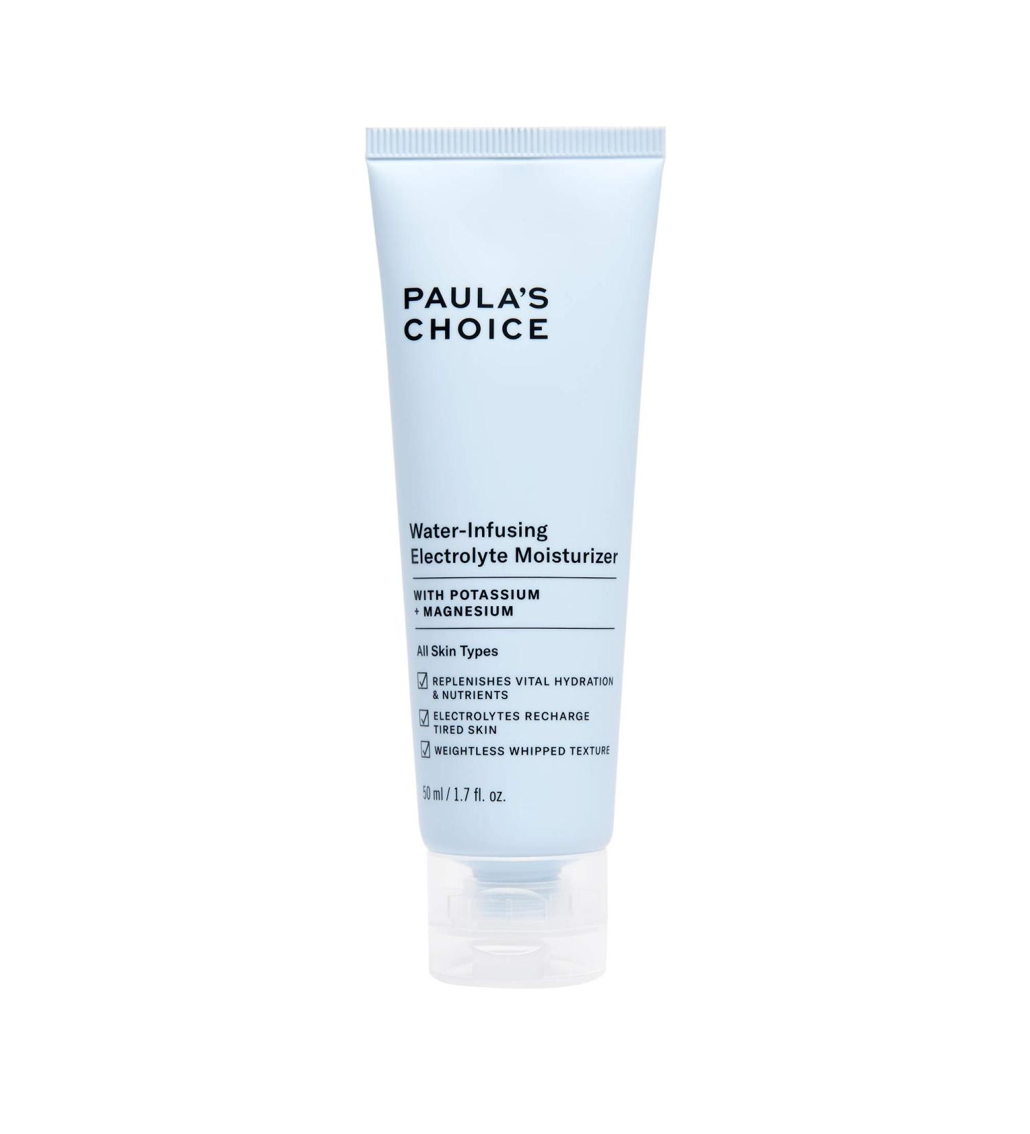 Paula's Choice Water-Infusing Electrolyte Face Moisturizer 1.7 oz - Lightweight Deep Hydration for Dry & Acne-Prone Skin - Buy Online on GoSupps.com