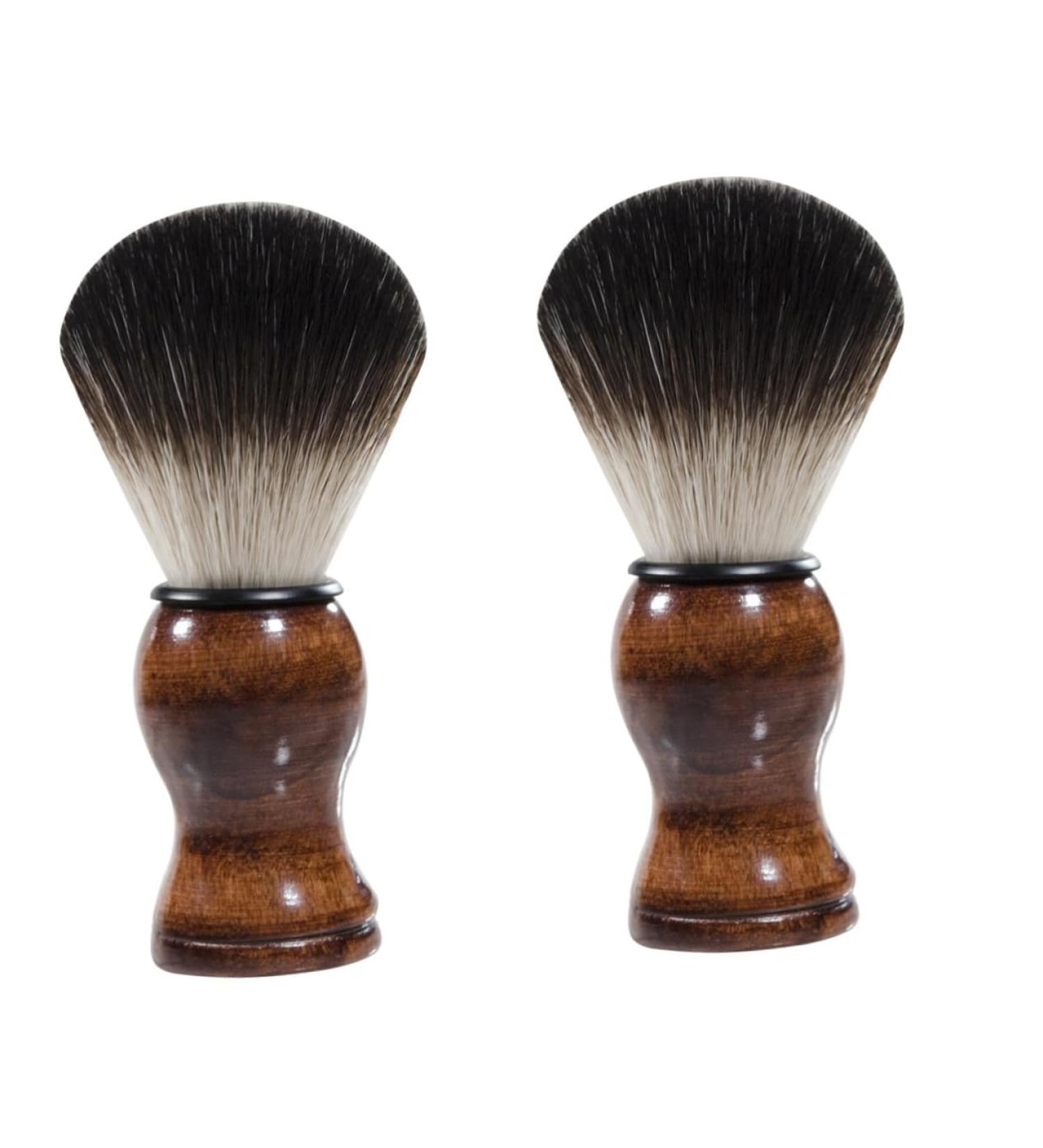 Beaupretty 2ST Bart Cleaning Brush - Bamboo Beard & Razor Brush Perfect Beauty Tool for Men - Shave & Groom with Charms - Buy Online on GoSupps.com