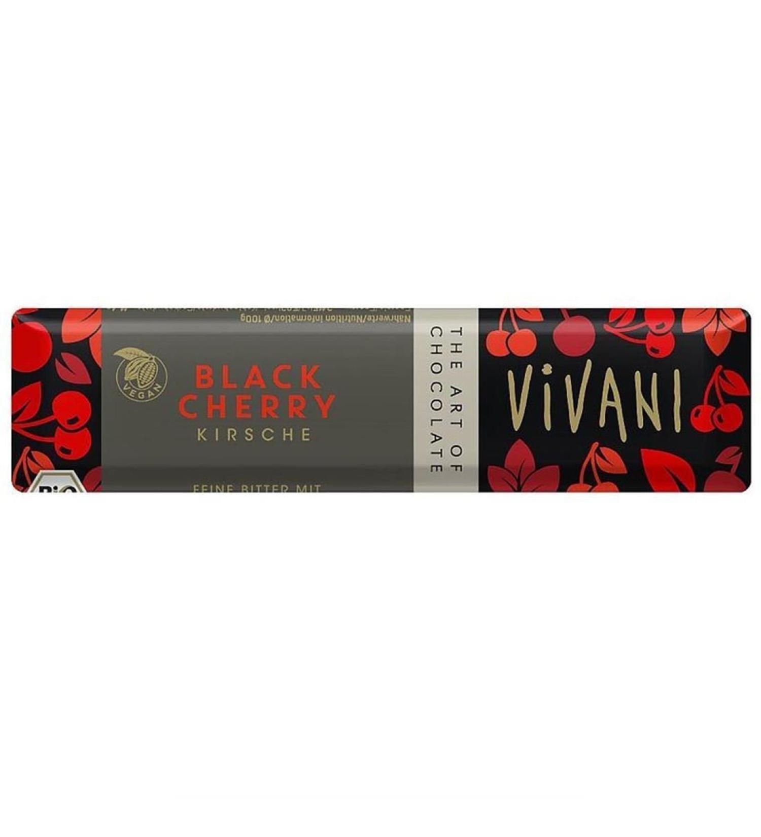 Vivani Organic Chocolate | Black Cherry | 15 x 35g
