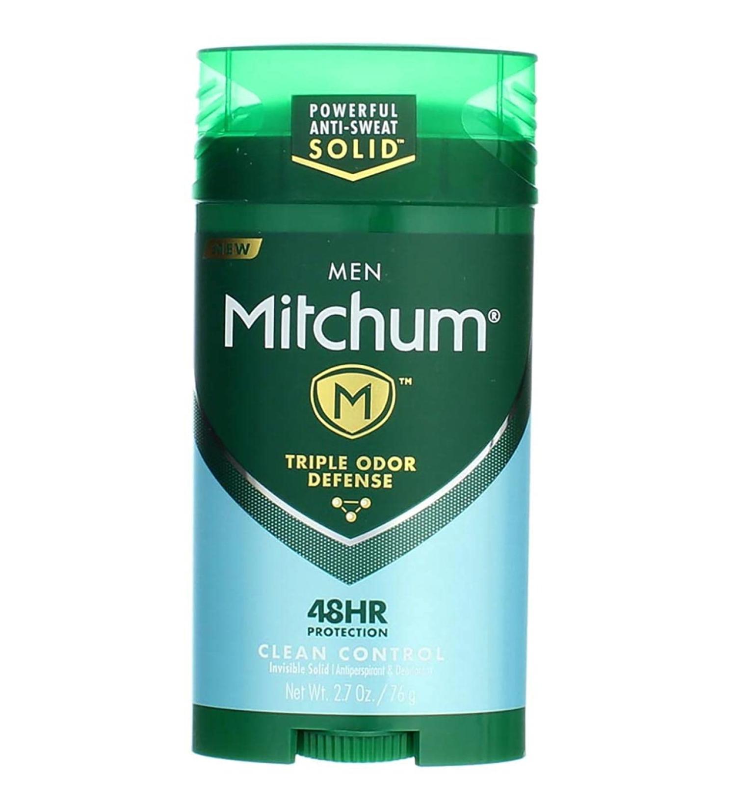 Mitchum Men Advanced Control Clean Control Invisible Solid 2.7 oz - Pack of 4 - Buy Online on GoSupps.com