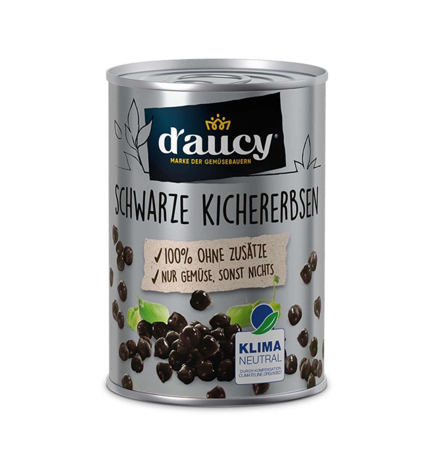 d'ucy black chickpeas - 100% without salt and added sugar without preservatives climate -neutral 110 grams of box 100 g (1 Pack)